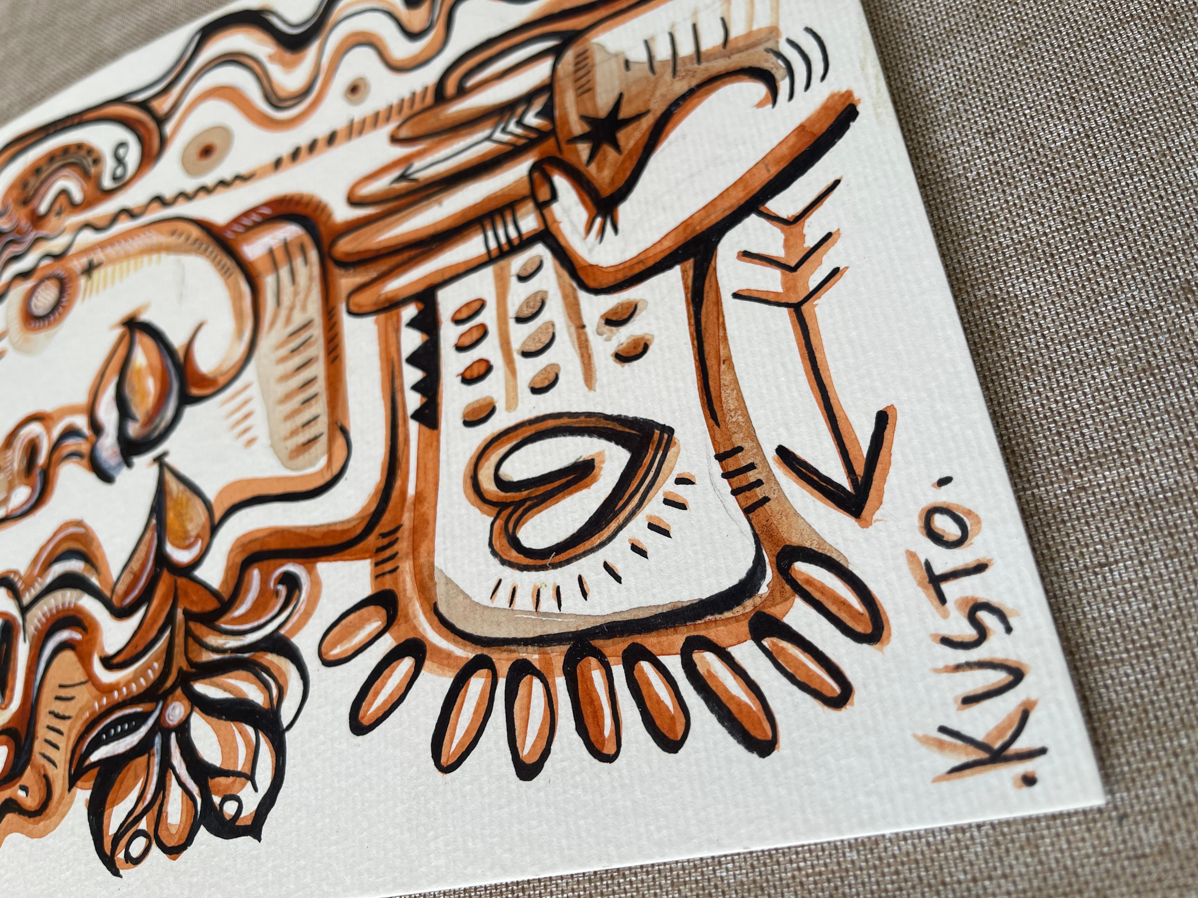 ENGEL TÄUME (Beige), Portrait, von Daria Kusto