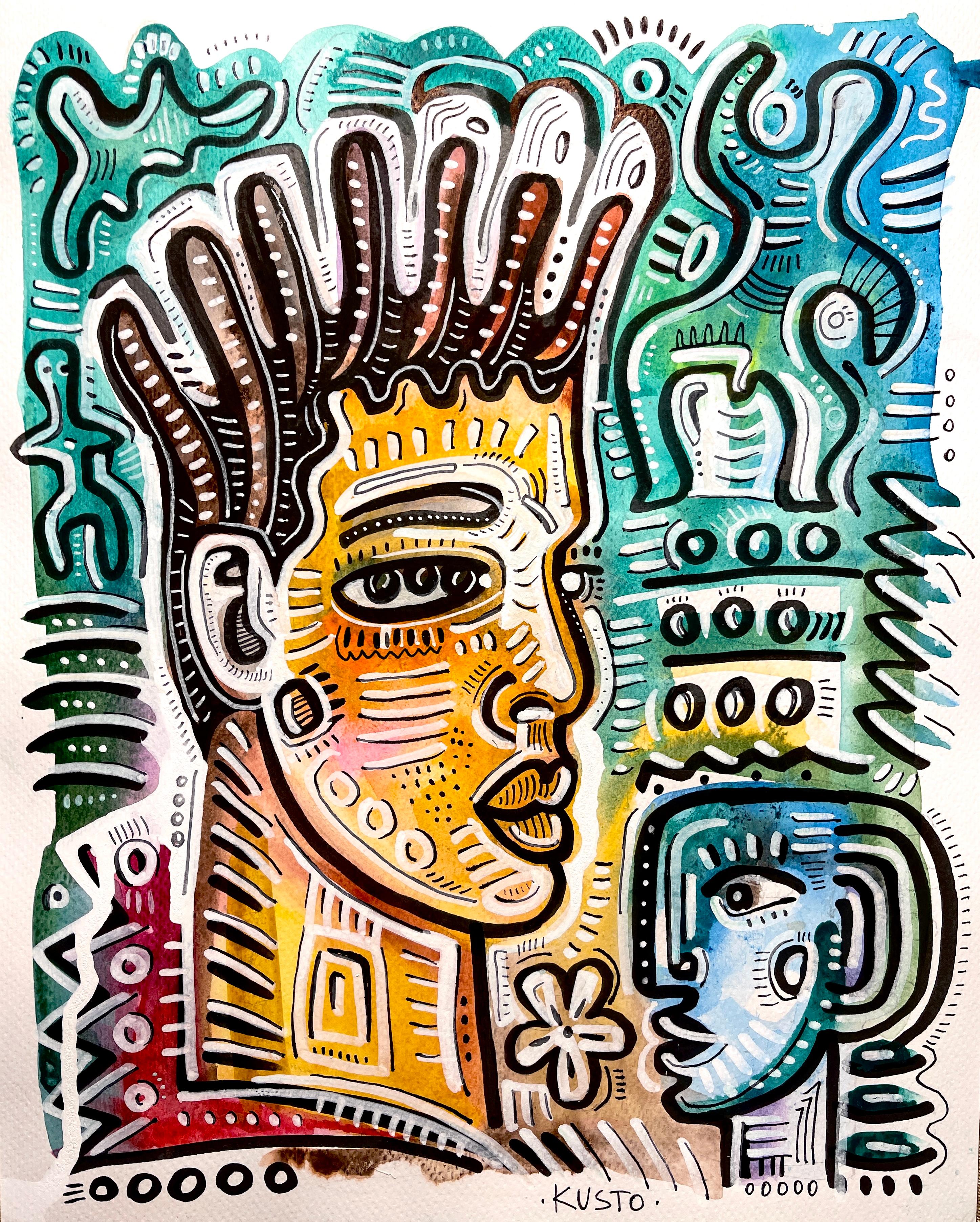 Daria Kusto Portrait – BASQUIAT  
HARING