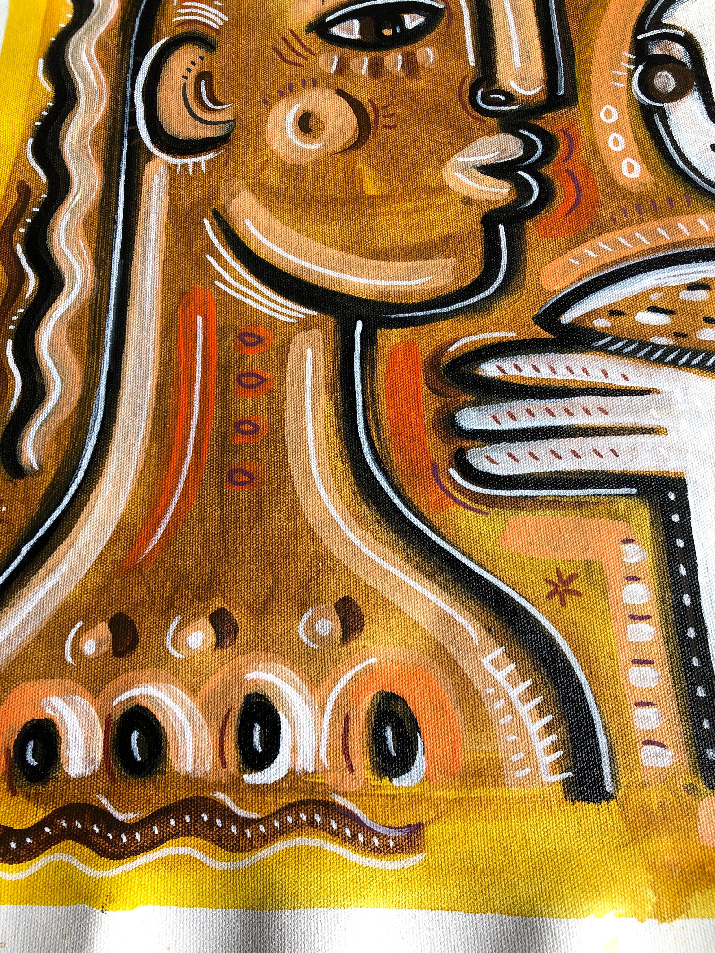 BIRDIE - Néo-expressionnisme Painting par Daria Kusto