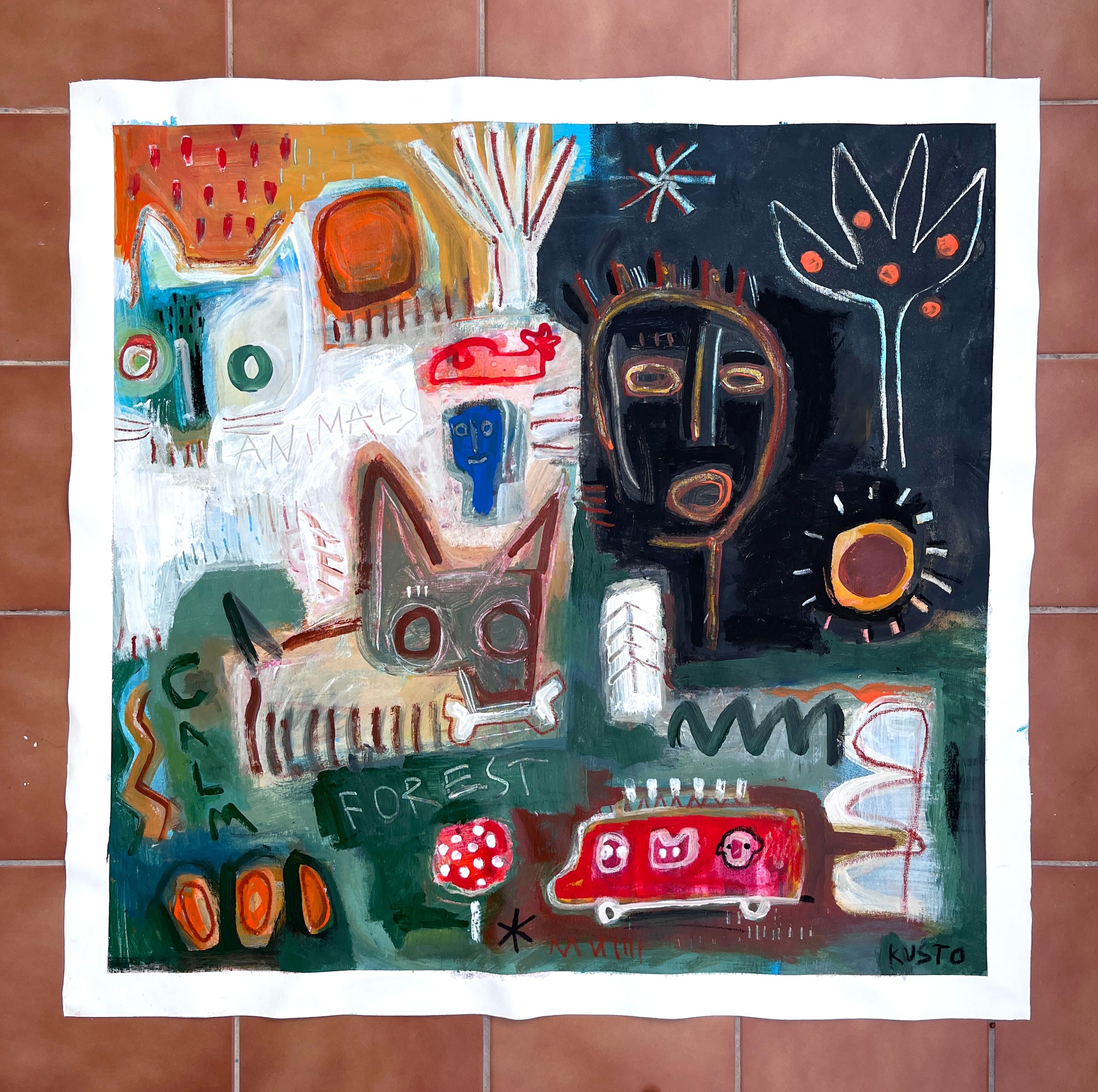 FORESTA CALMA - Painting di Daria Kusto