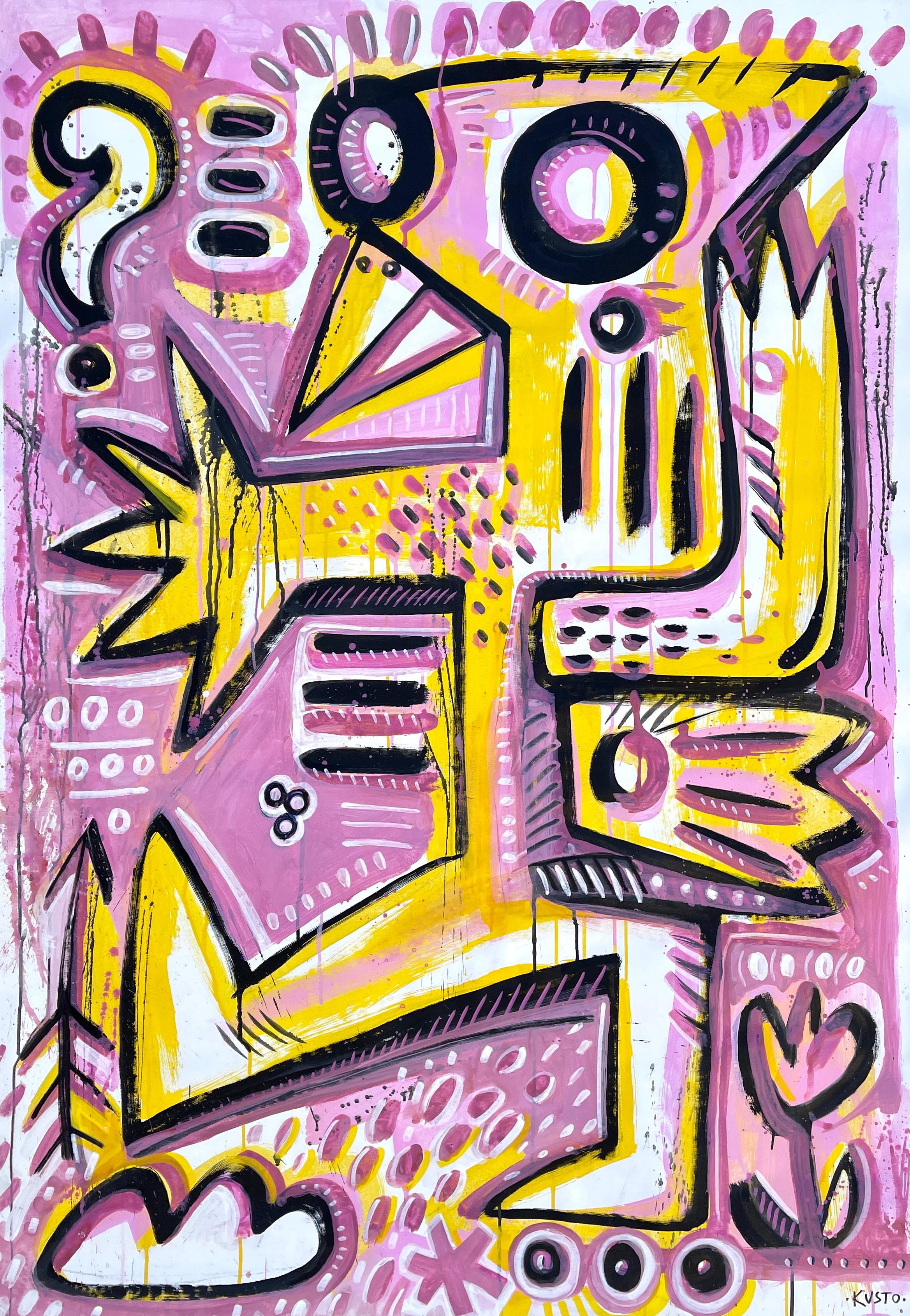 Animal Painting di Daria Kusto - UCCELLO DANZANTE
