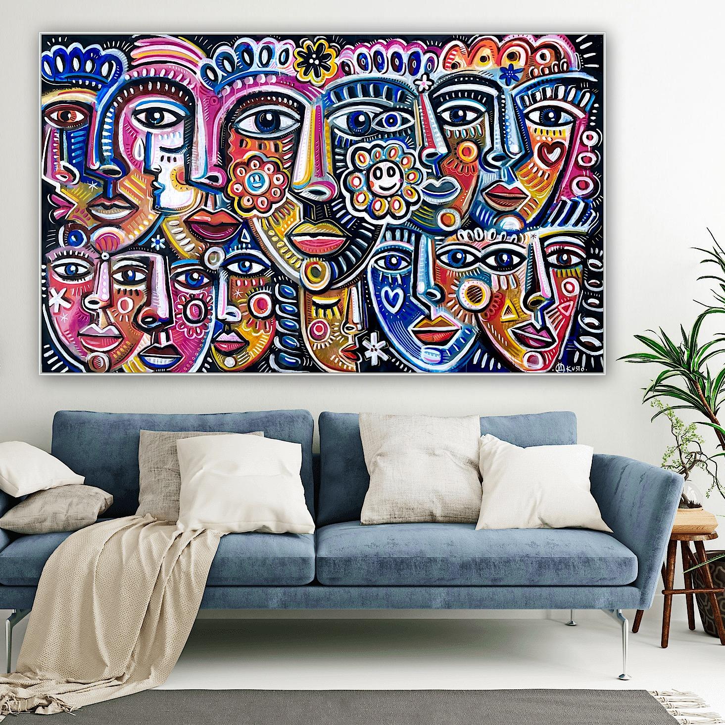 ROSTROS DE LA UNIDAD - Art Abstracto de Daria Kusto