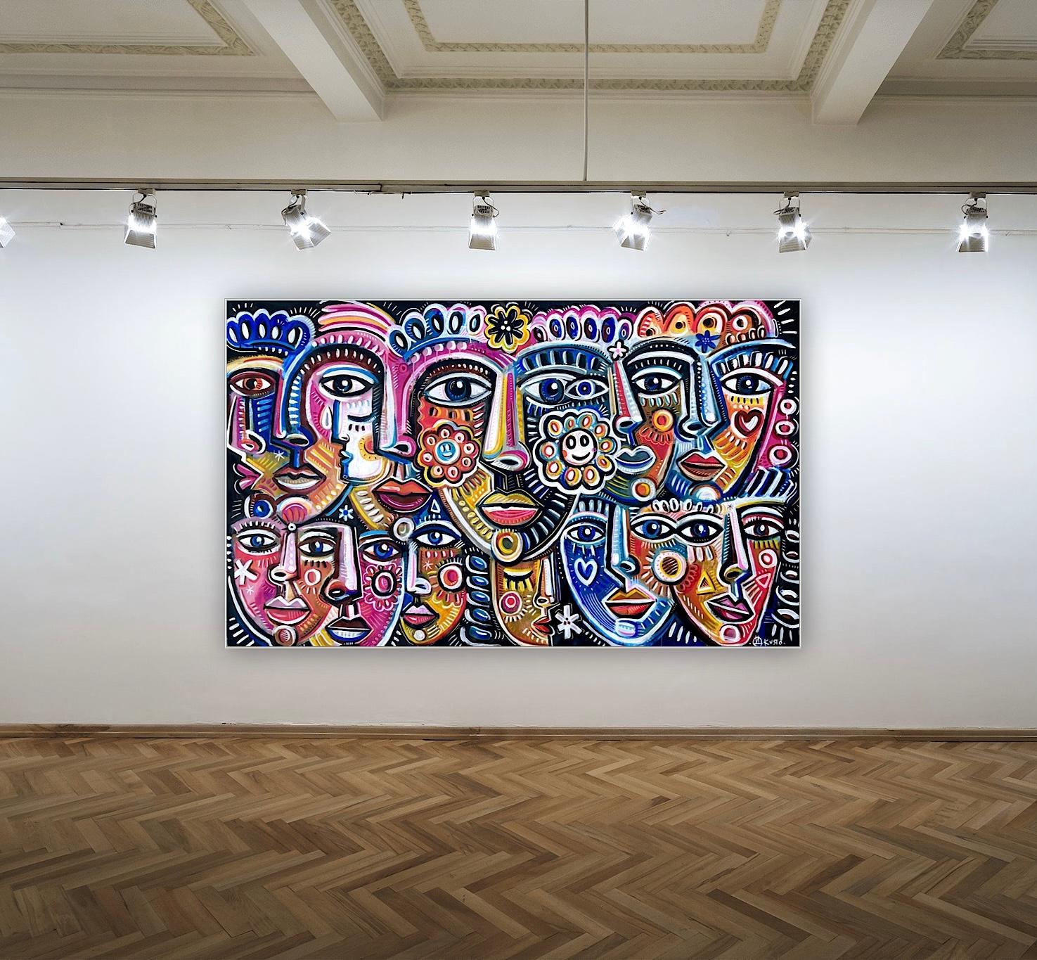 Arte original de Daria Kusto.
Acrílico , spray acrílico  sobre lienzo
Se envía enrollado en un tubo,
Desde España.
