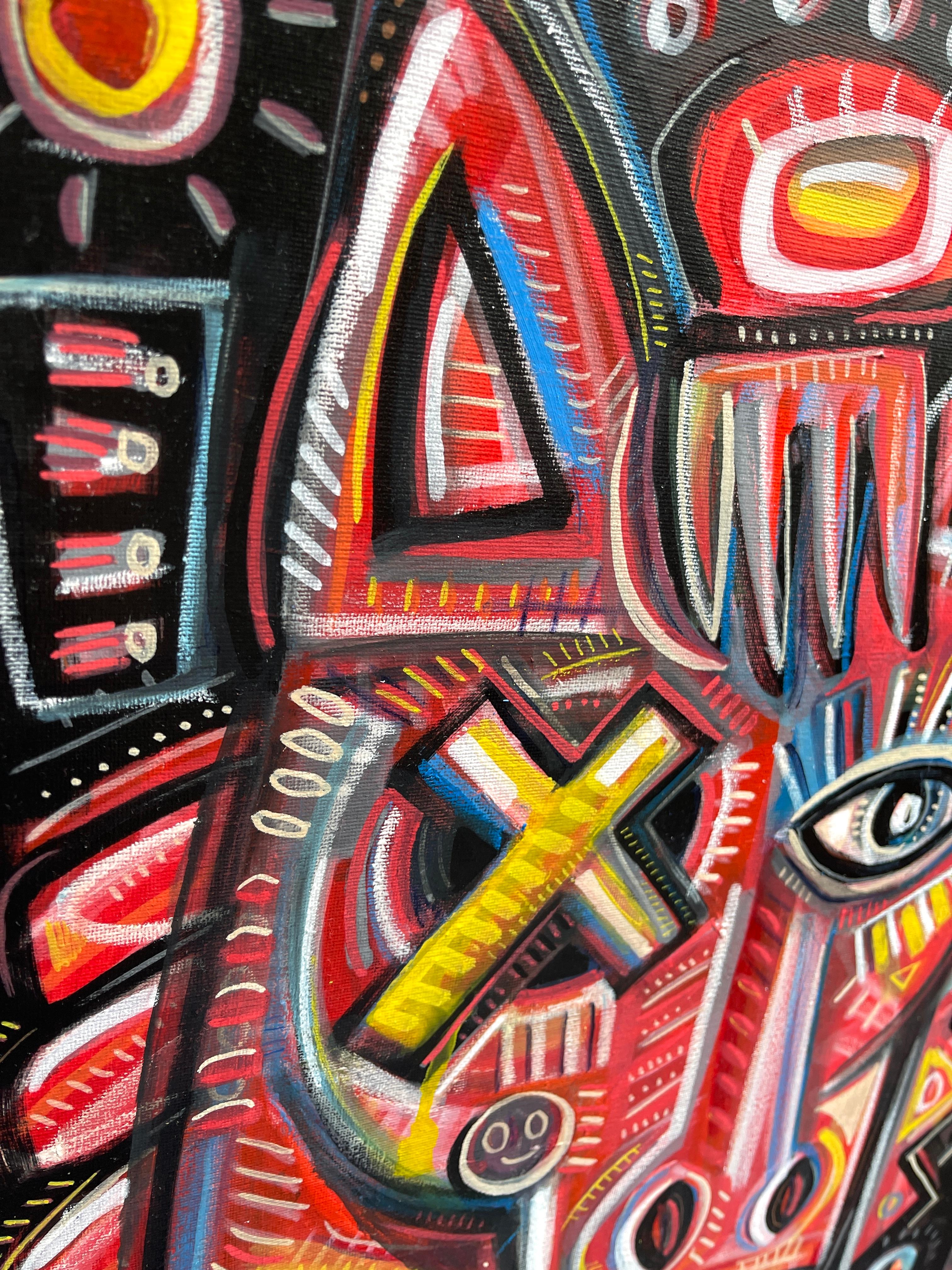 FIERY HORSE (Impressionismus), Painting, von Daria Kusto