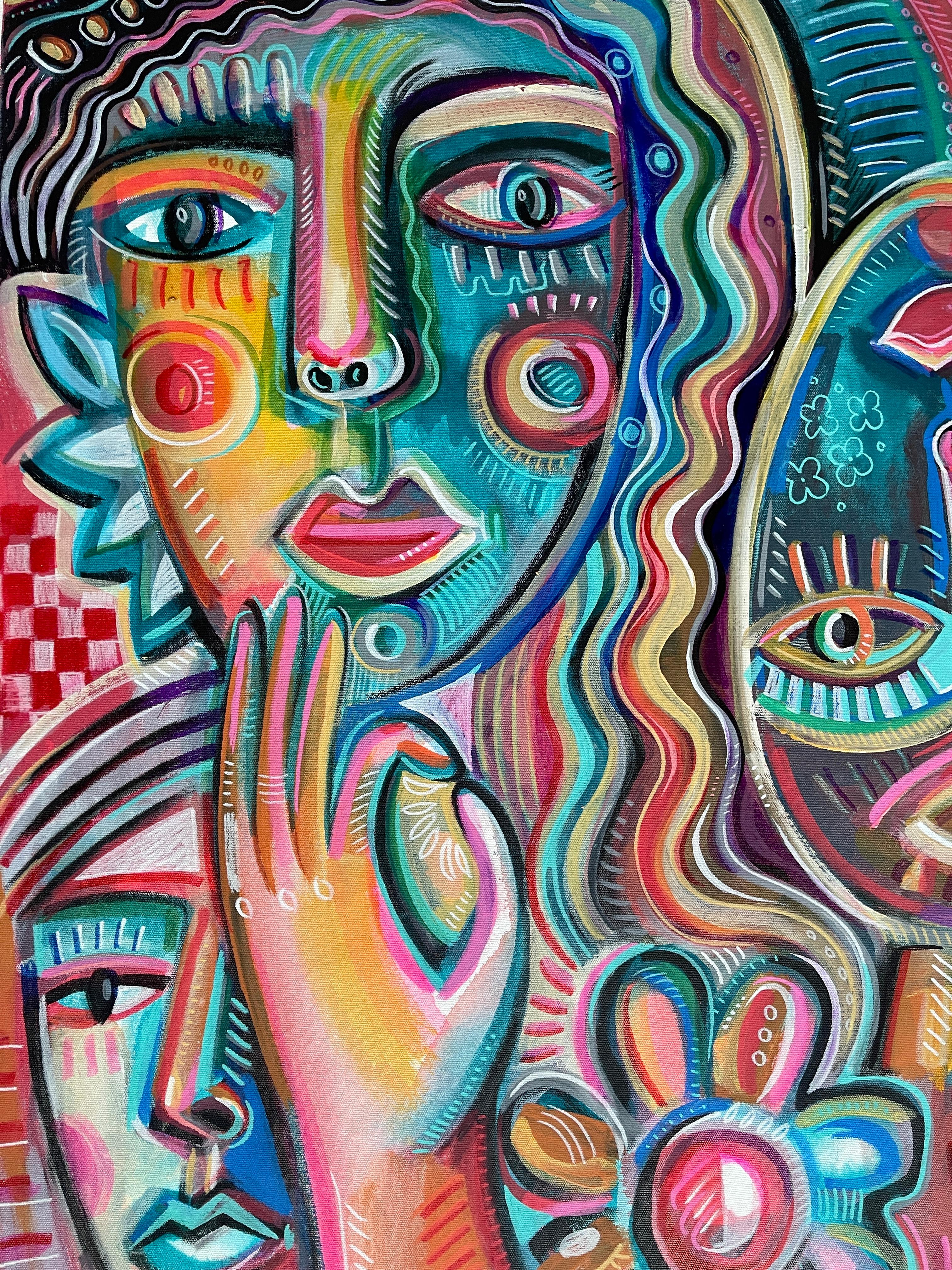 Originalgemälde von Daria Kusto.
Acryl auf Leinwand.
Gemälde gerollt in einem stabilen Rohr aus Thailand - sicher und schnell.

Dieses Werk spiegelt die endlose Bewegung des Lebens wider, in dem sich jede Form auflöst und in einer neuen Form wieder