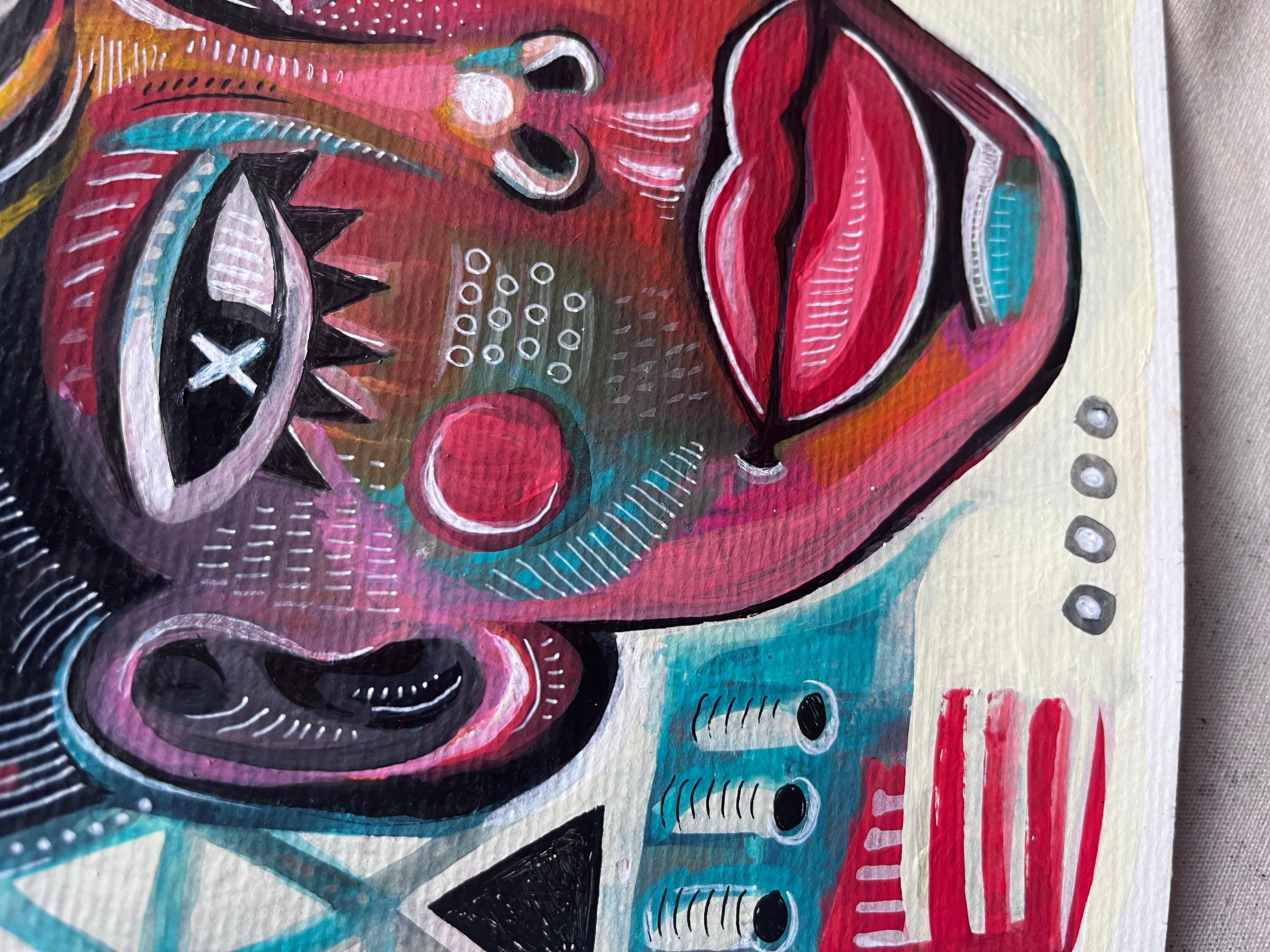 RAGAZZO FREAKY - Painting Neoespressionismo di Daria Kusto