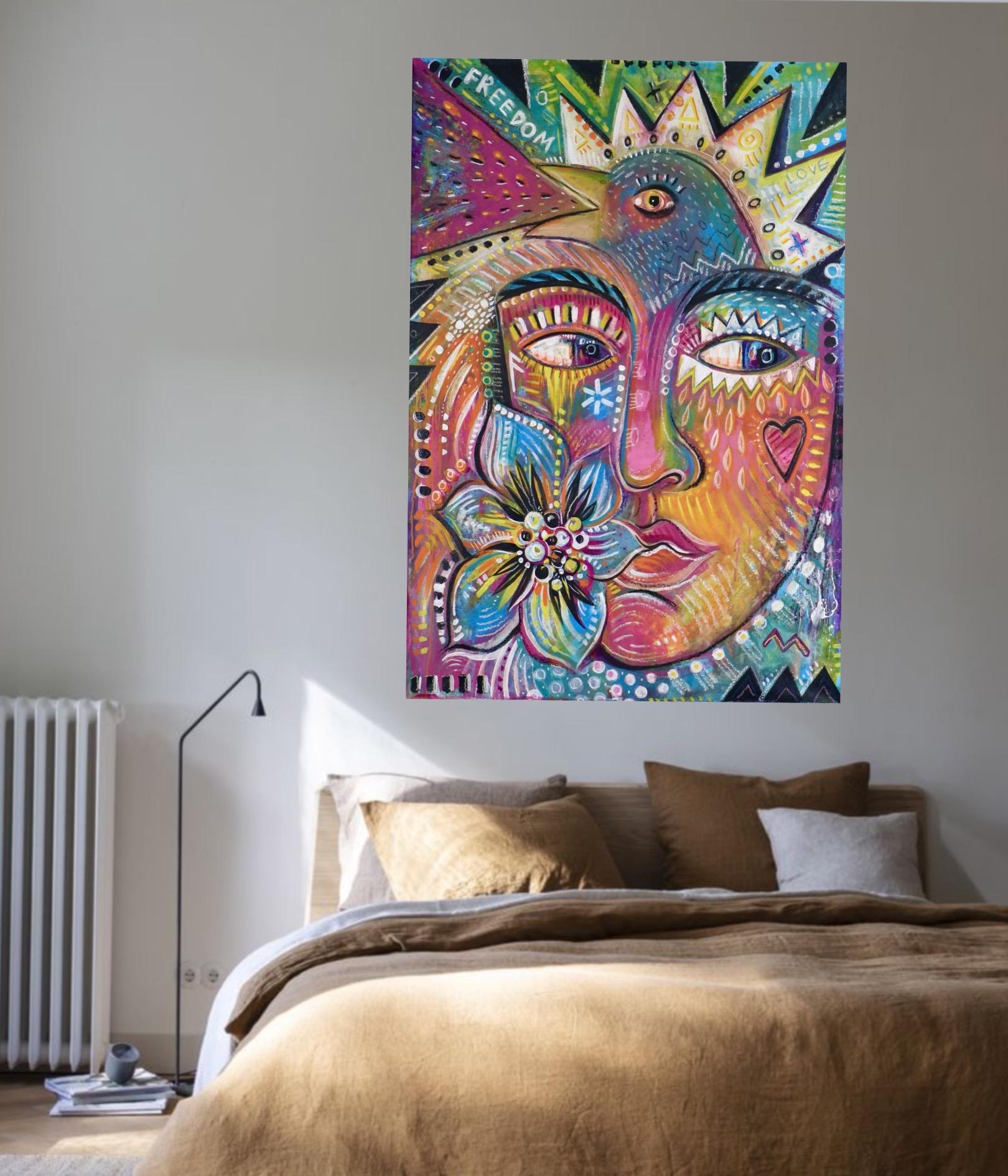 Dessin original de DARIA KUSTO
La réalité du flux magique..
Acrylique sur toile
Expédié d'Espagne.
