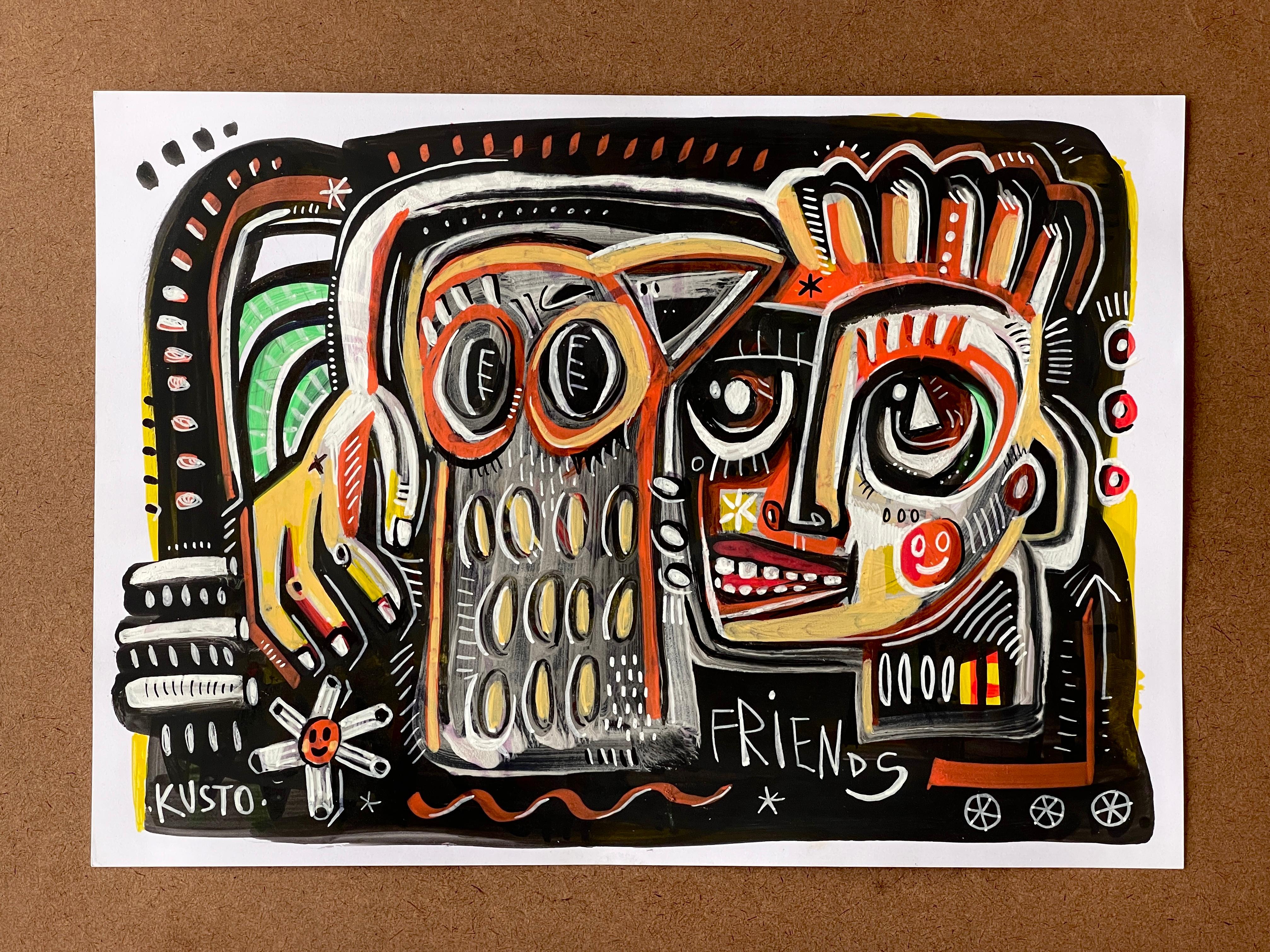 Quadro originale di Daria Kusto. 
Pennarelli acrilici su carta.
La realtà del flusso magico...
Il dipinto sarà spedito direttamente dalla Thailandia, in modo sicuro e tempestivo