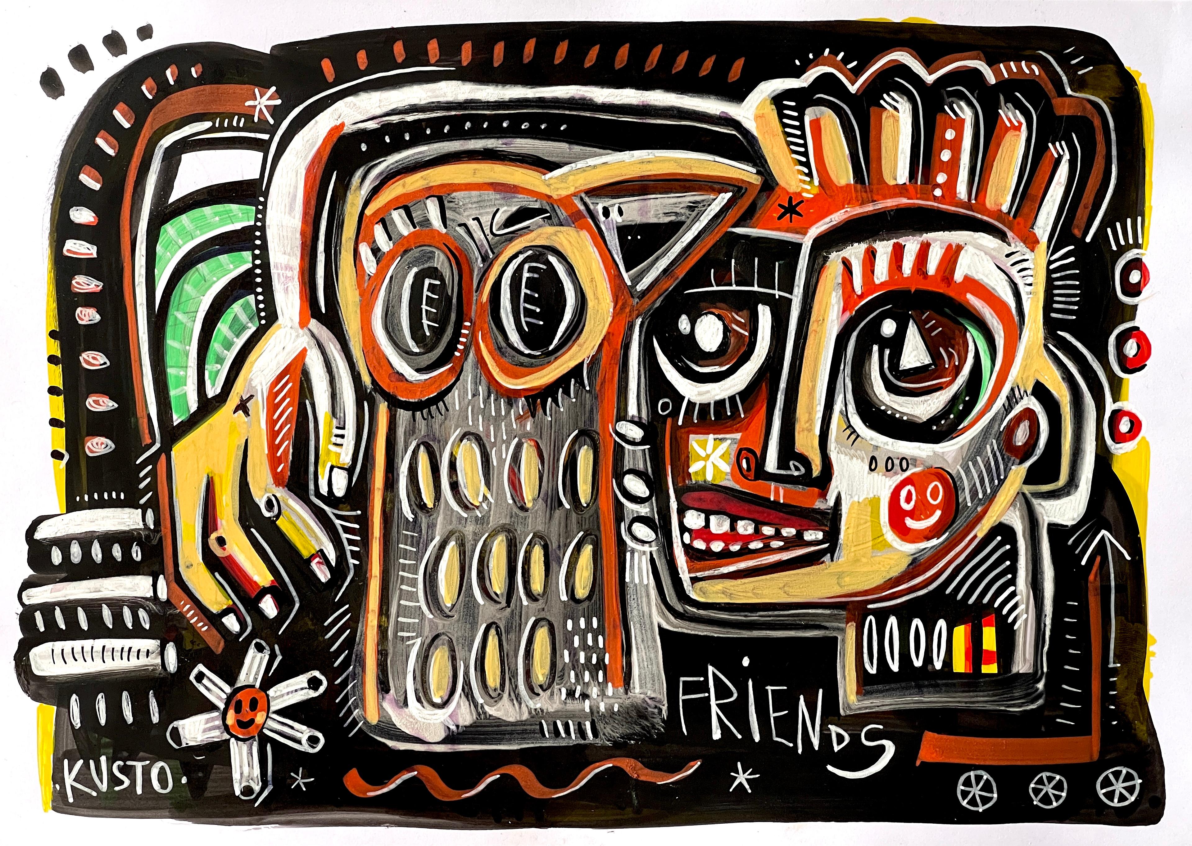 Unframed Porträtzeichnungen und - aquarelle