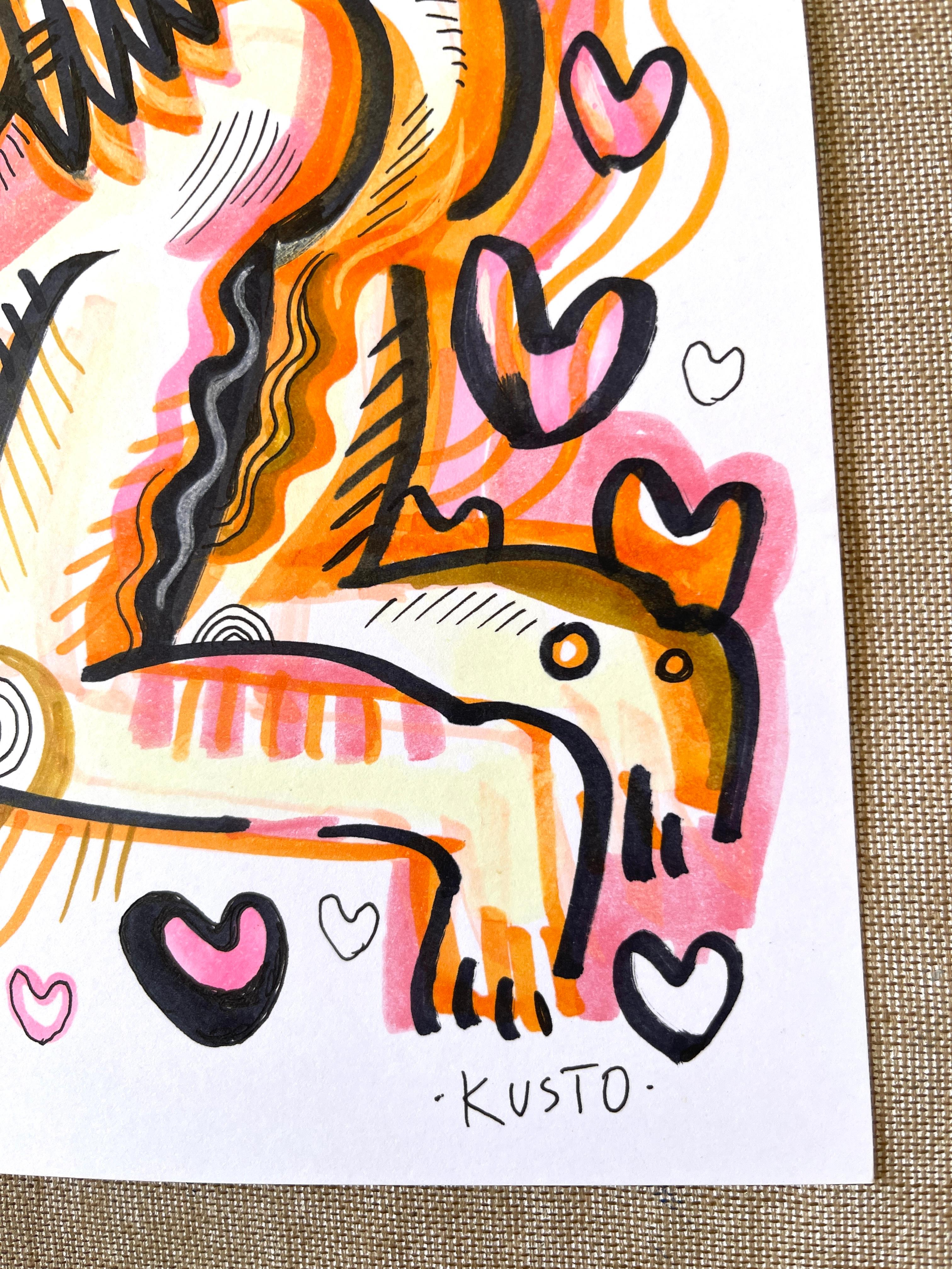 HEISSER STOFF (Pop-Art), Painting, von Daria Kusto