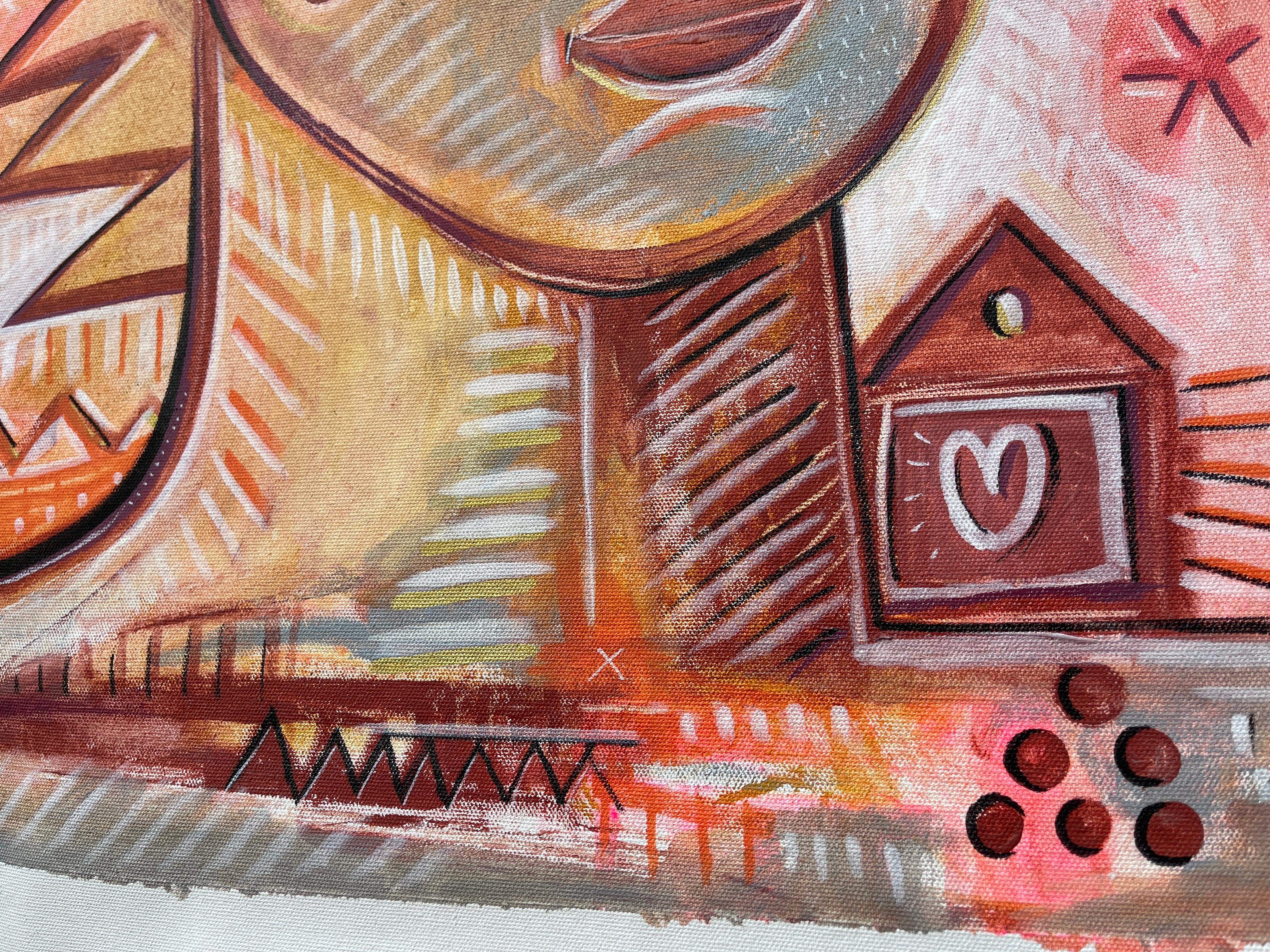 Original painting by Daria Kusto.
Acrylic on canvas.
Painting rolled in a sturdy tube from Thailand – safely and promptly.