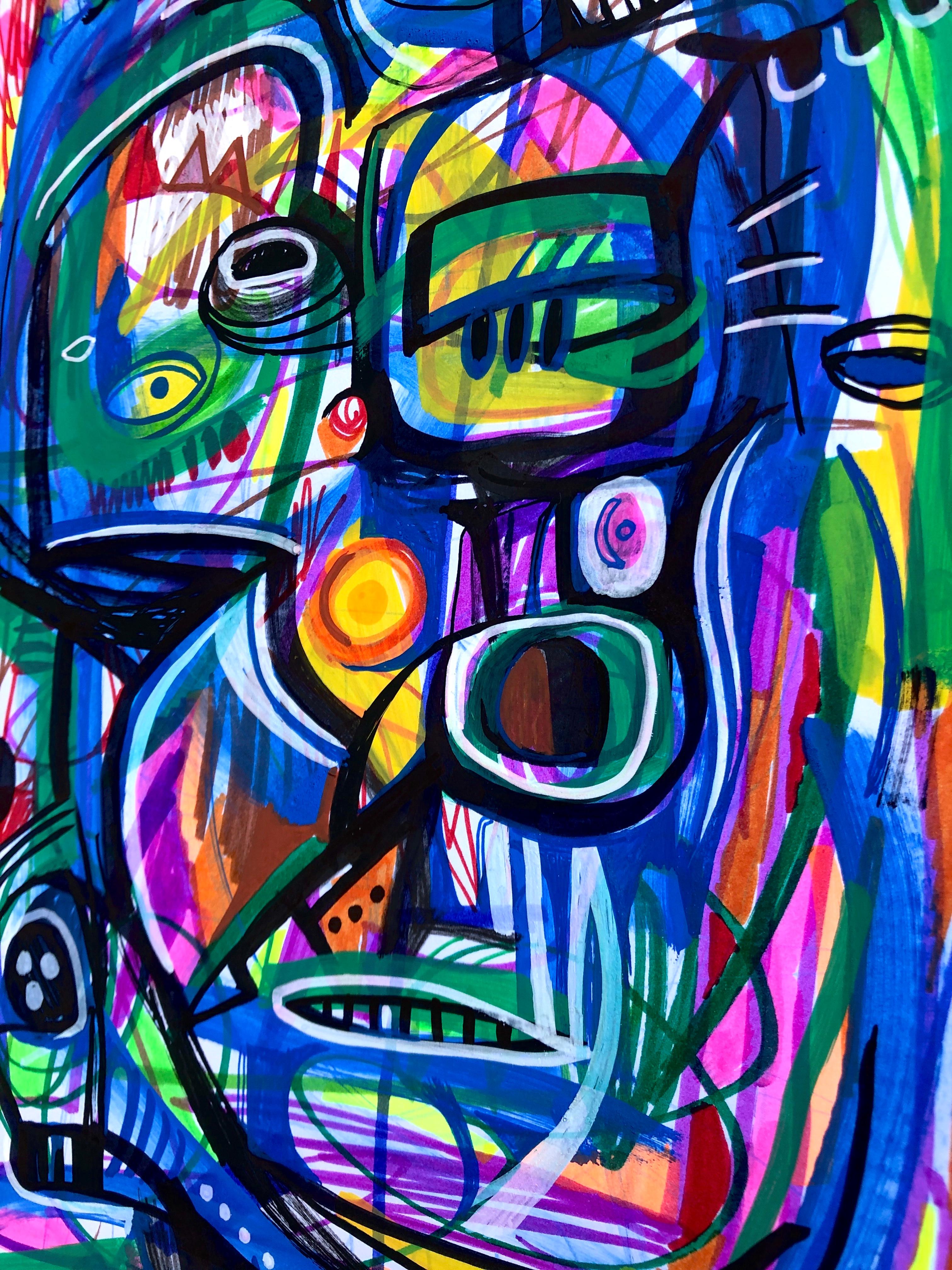 FACCIA ABSTRACT - Abstract Painting Viola di Daria Kusto