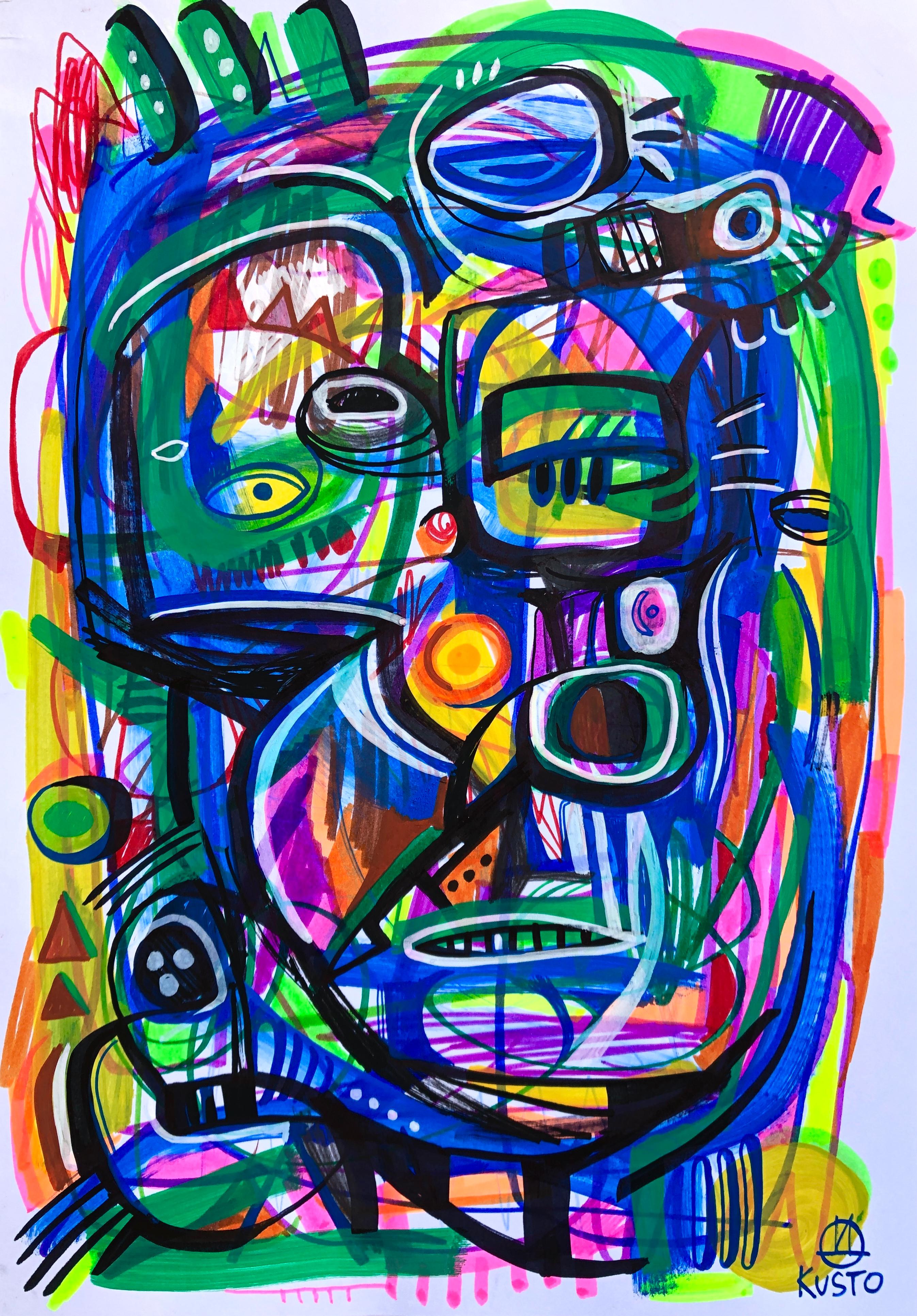 Abstract Painting di Daria Kusto - FACCIA ABSTRACT