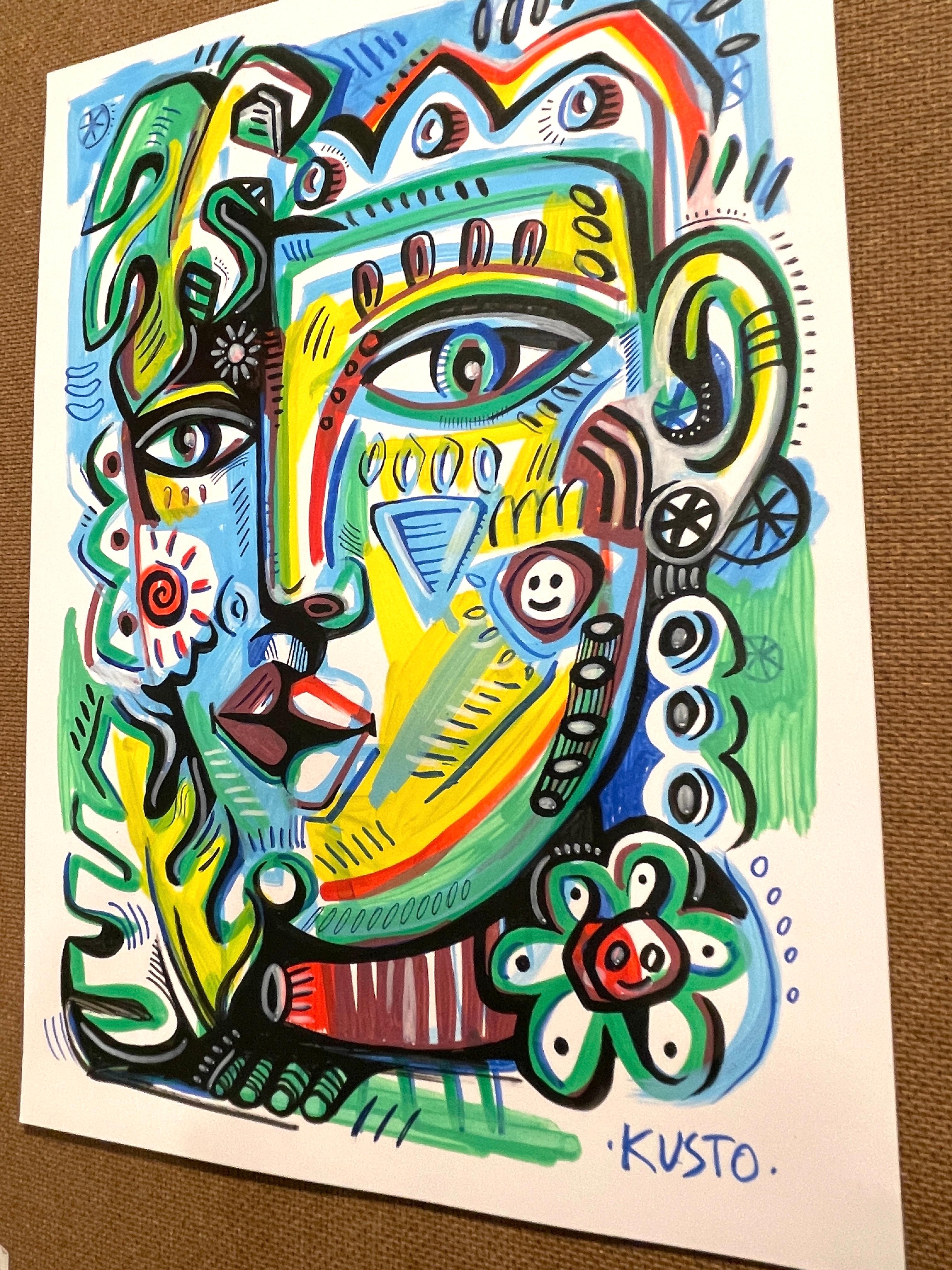 BAISER DANS LA JUNGLE - Pop Art Art par Daria Kusto
