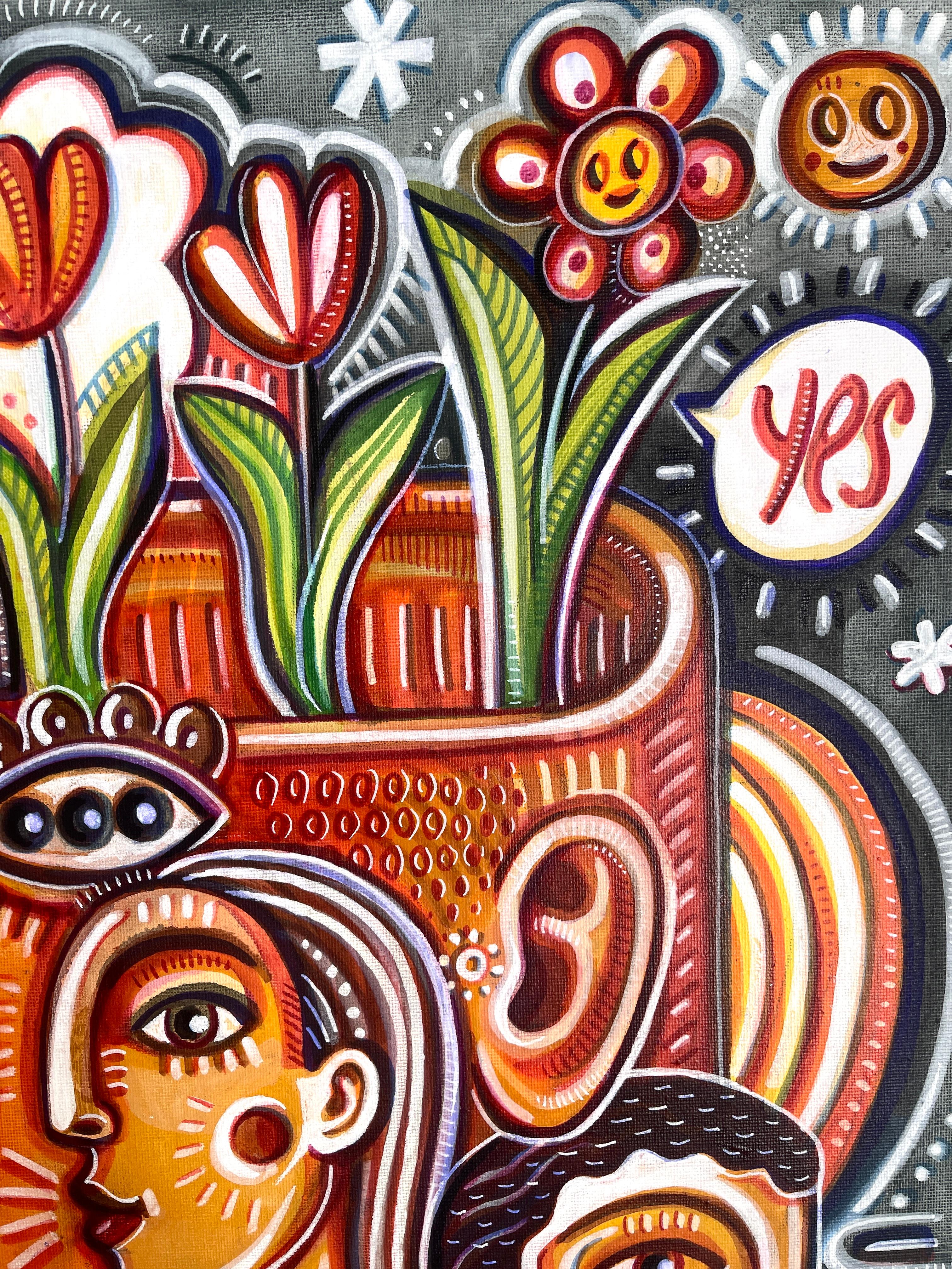 Peinture originale et exclusive.
Directement de l'artiste Daria Kusto.
Acrylique sur toile. 
Déjà encadré et prêt à être accroché ! 
L'œuvre d'art sera expédiée de manière sécurisée depuis l'Espagne, garantissant ainsi une arrivée en toute sécurité.
