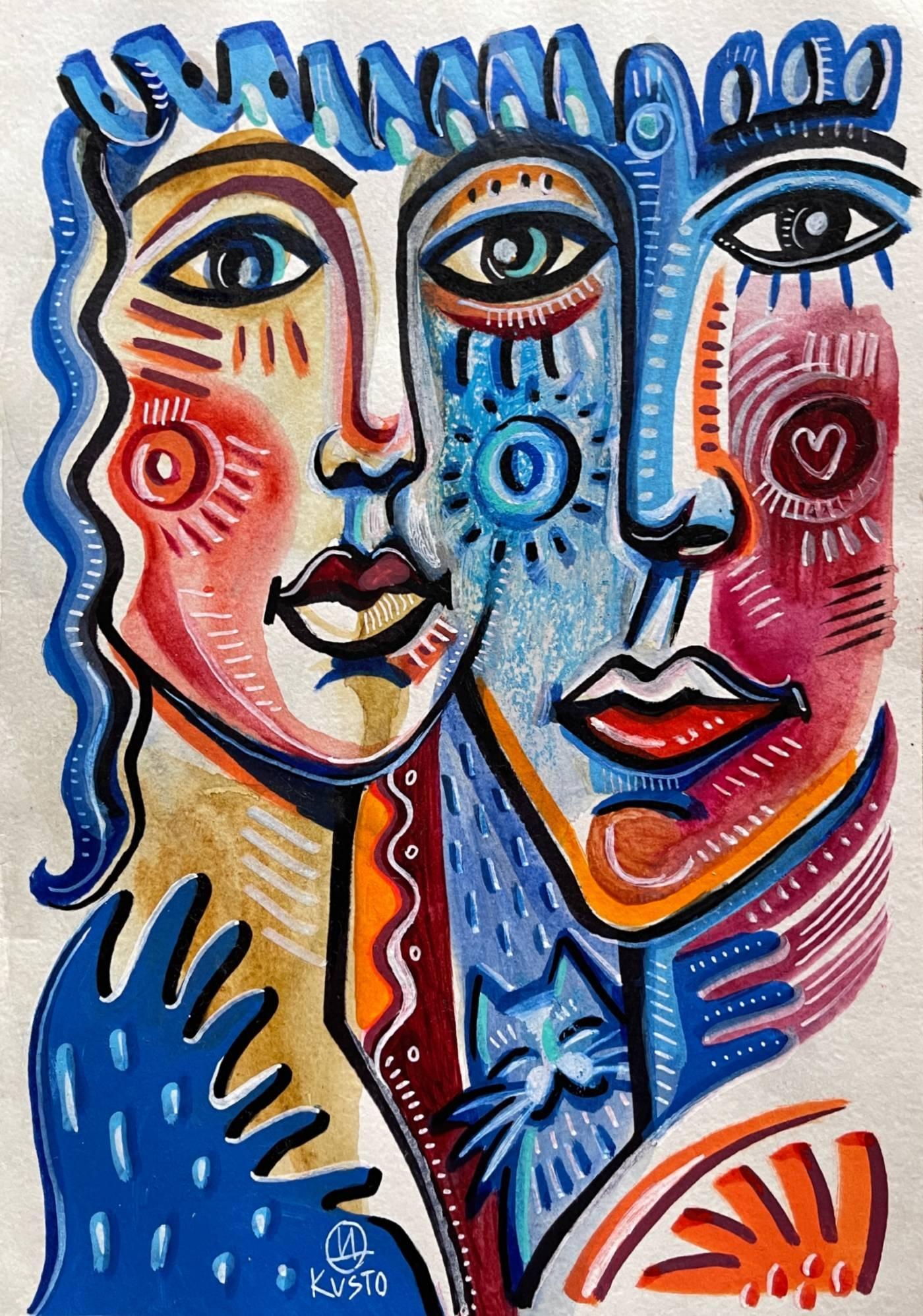 Daria Kusto Animal Painting – LOVERS