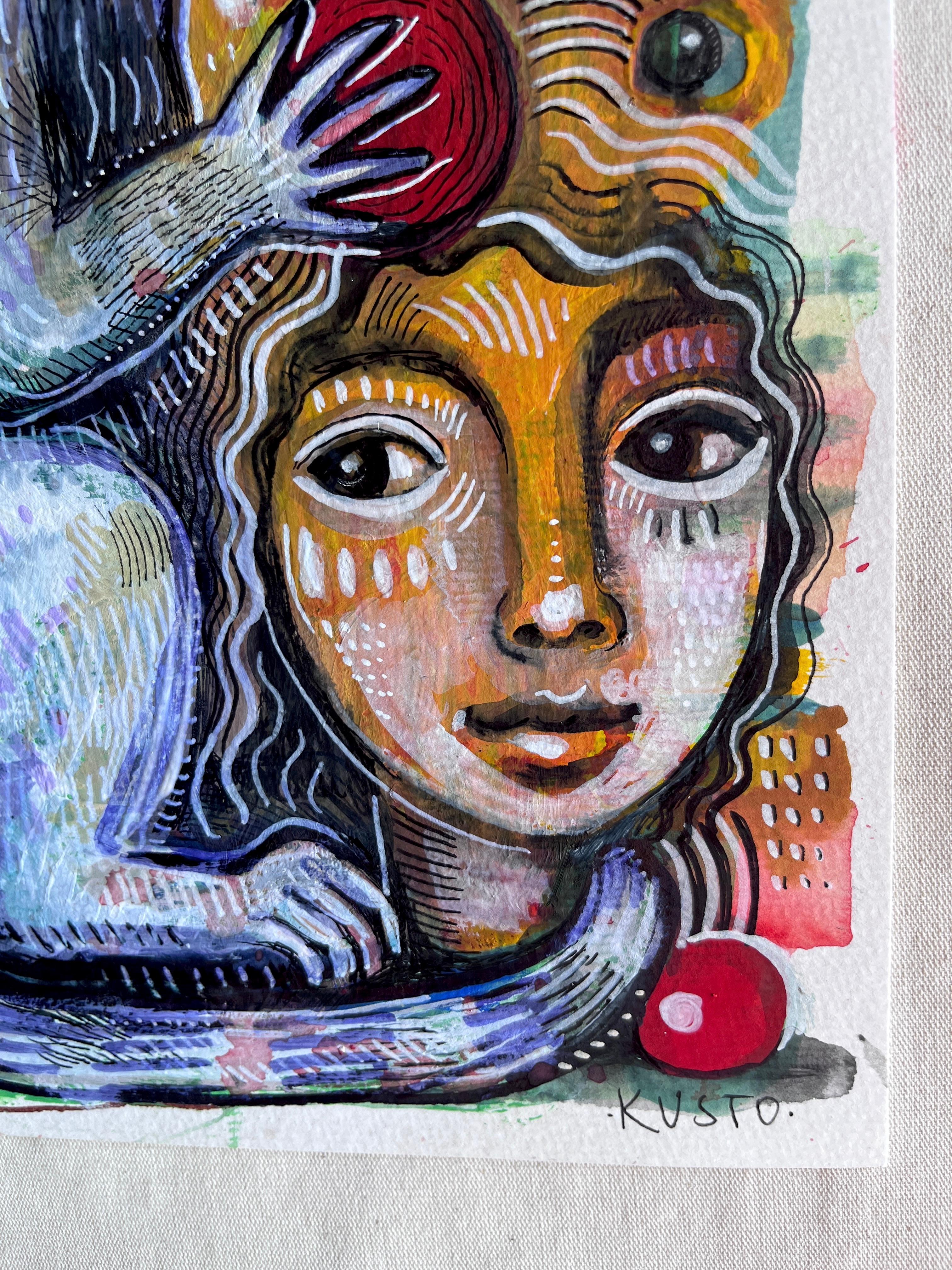 MONKEY - Painting Neoespressionismo di Daria Kusto