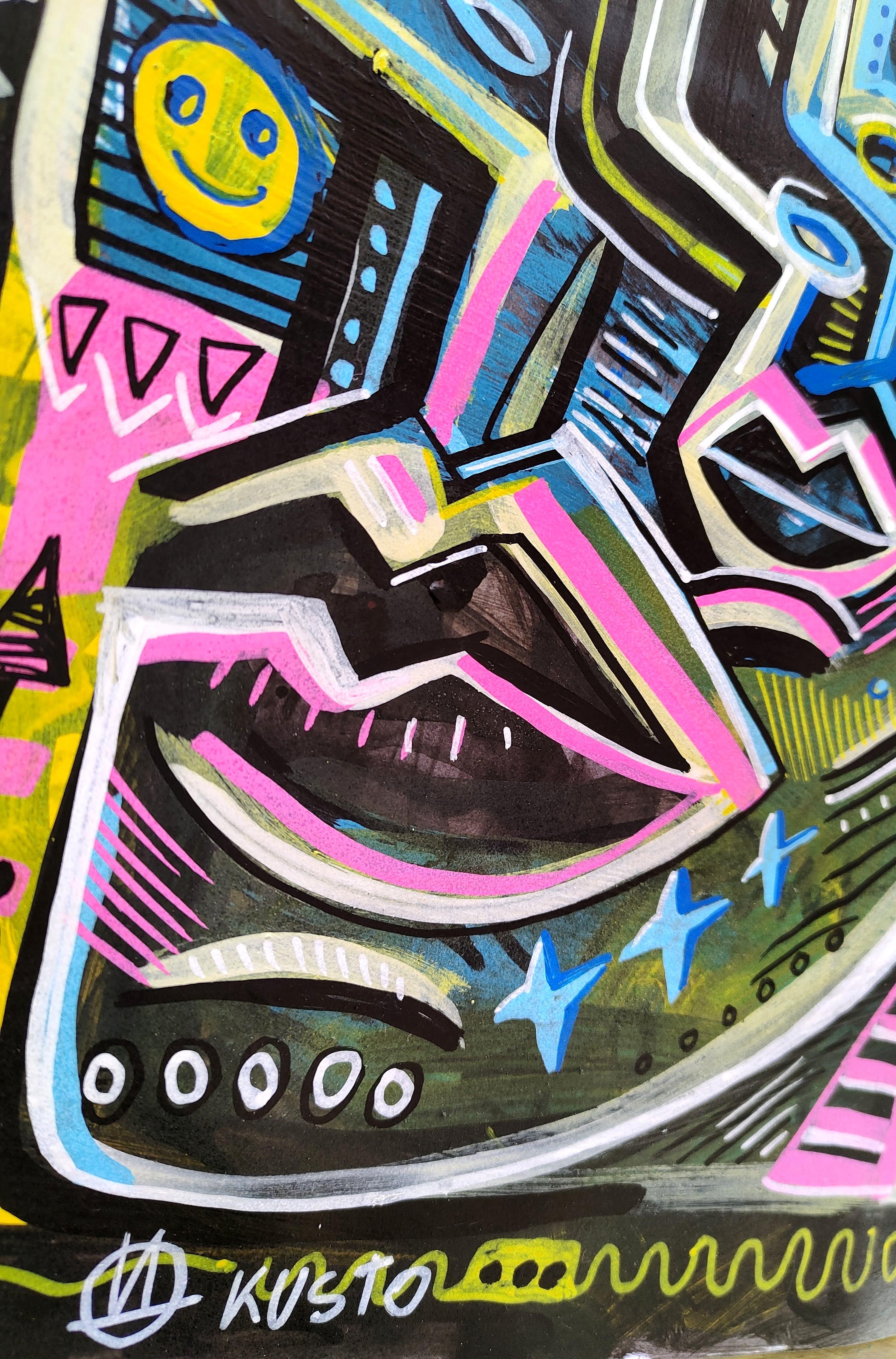 MULTIFACE - Painting Neoespressionismo di Daria Kusto