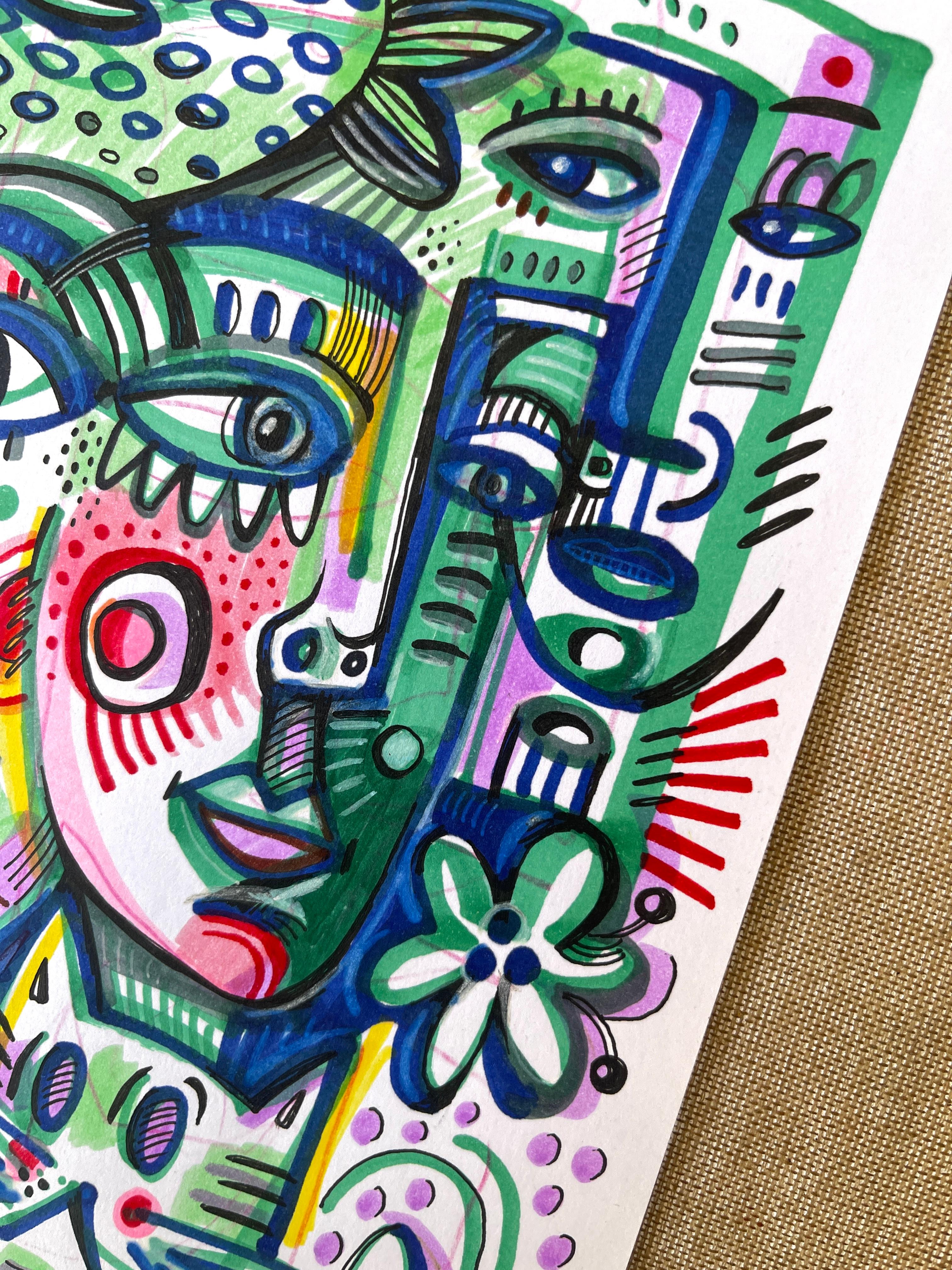 DIE UMARMUNG DER NATUR (Pop-Art), Art, von Daria Kusto