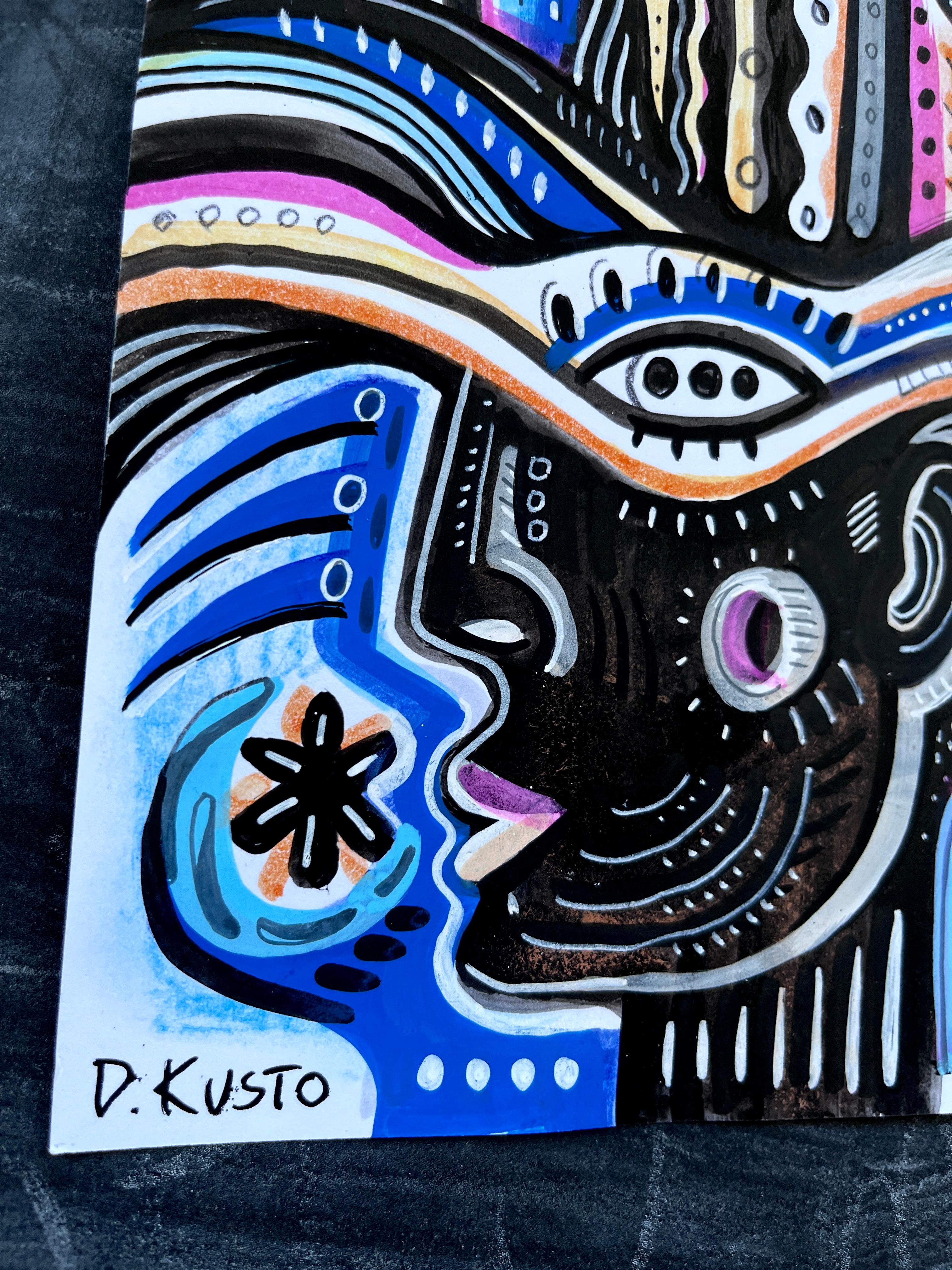 AVVENTURA NOTTURNA - Painting Neoespressionismo di Daria Kusto