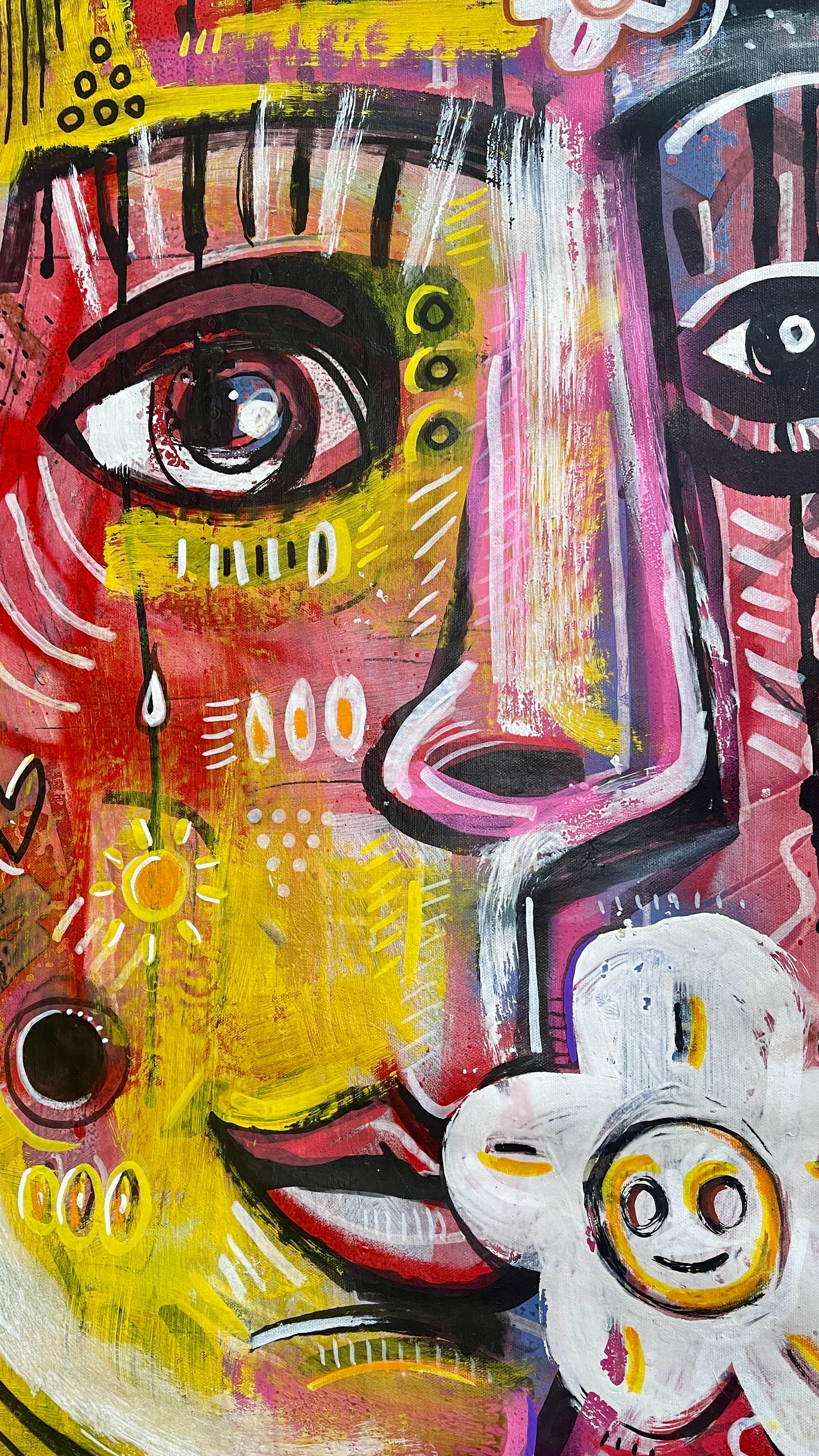 PANTER ROSA - Painting Astratto di Daria Kusto