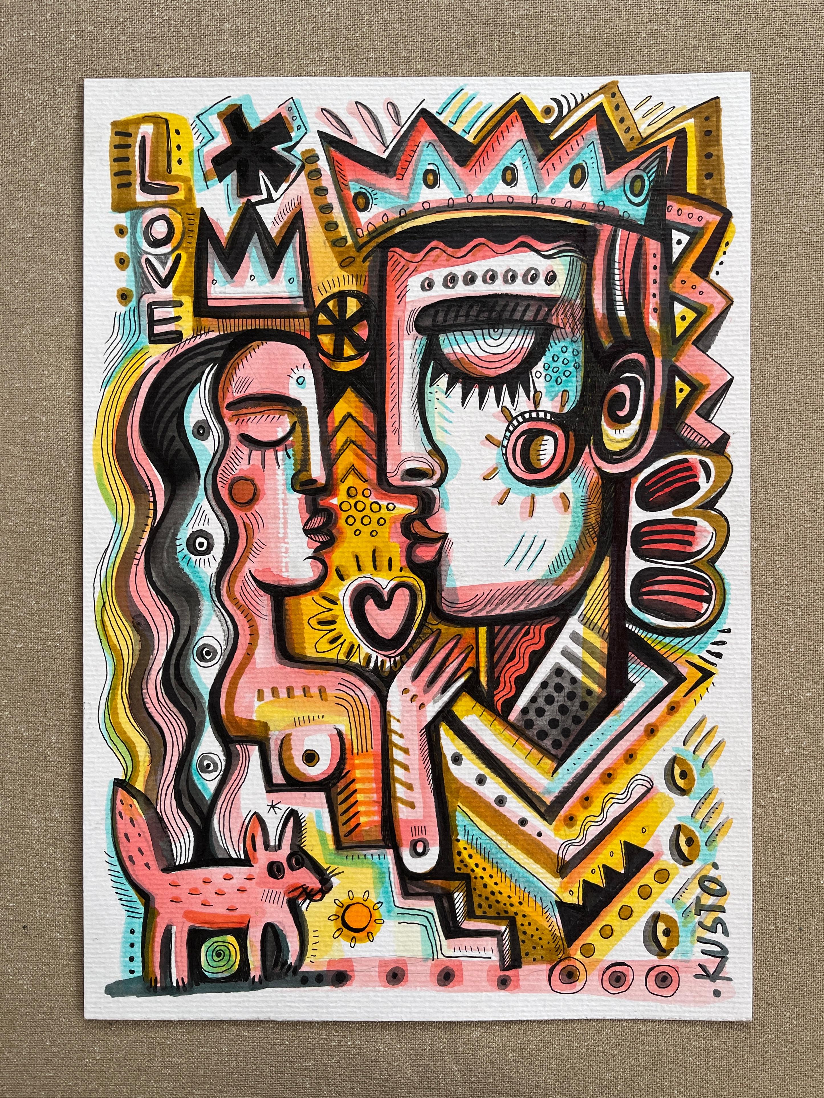 POESIA D'AMORE - Painting Neoespressionismo di Daria Kusto