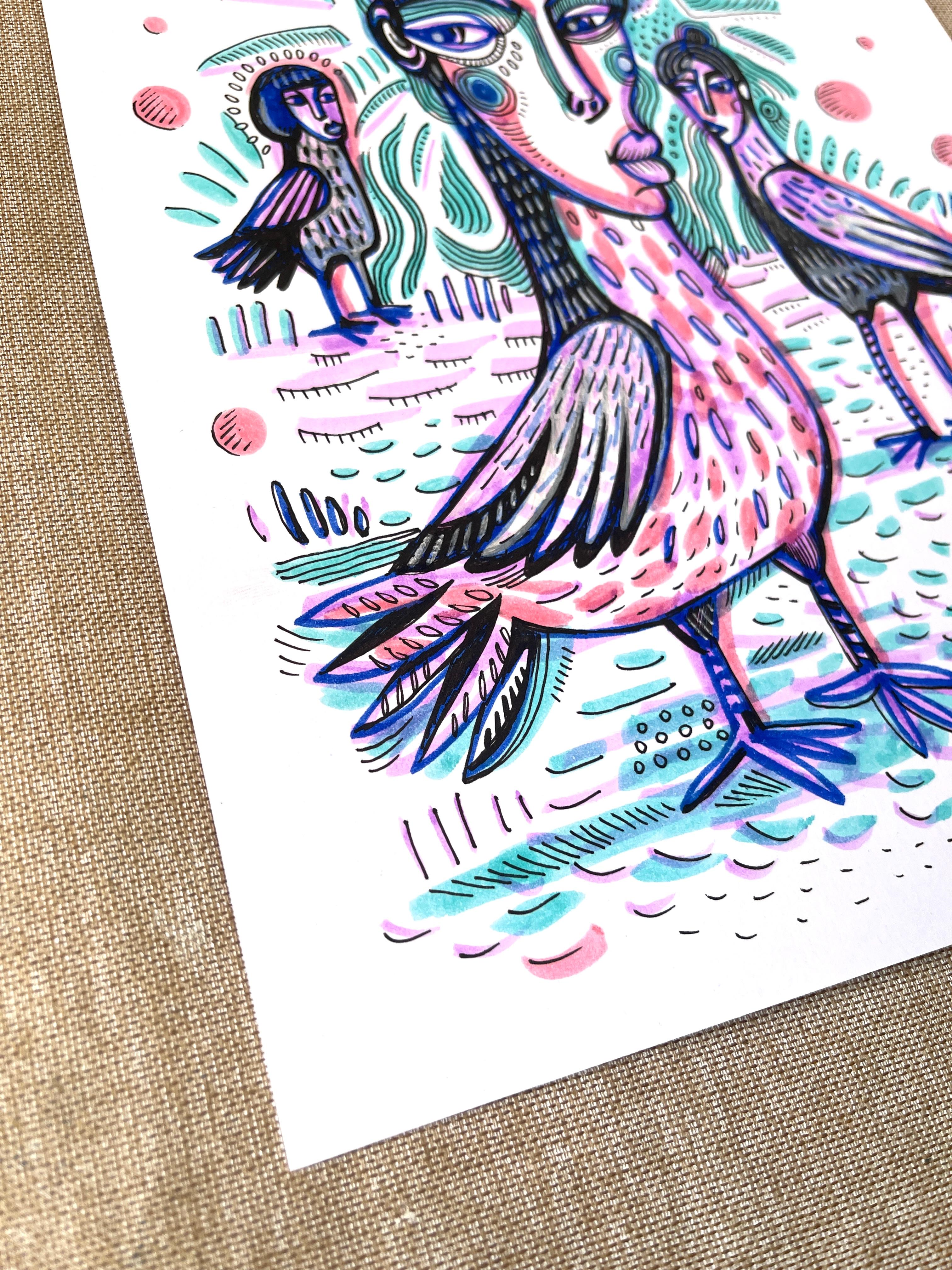 PRETTY BIRDIE – Art von Daria Kusto