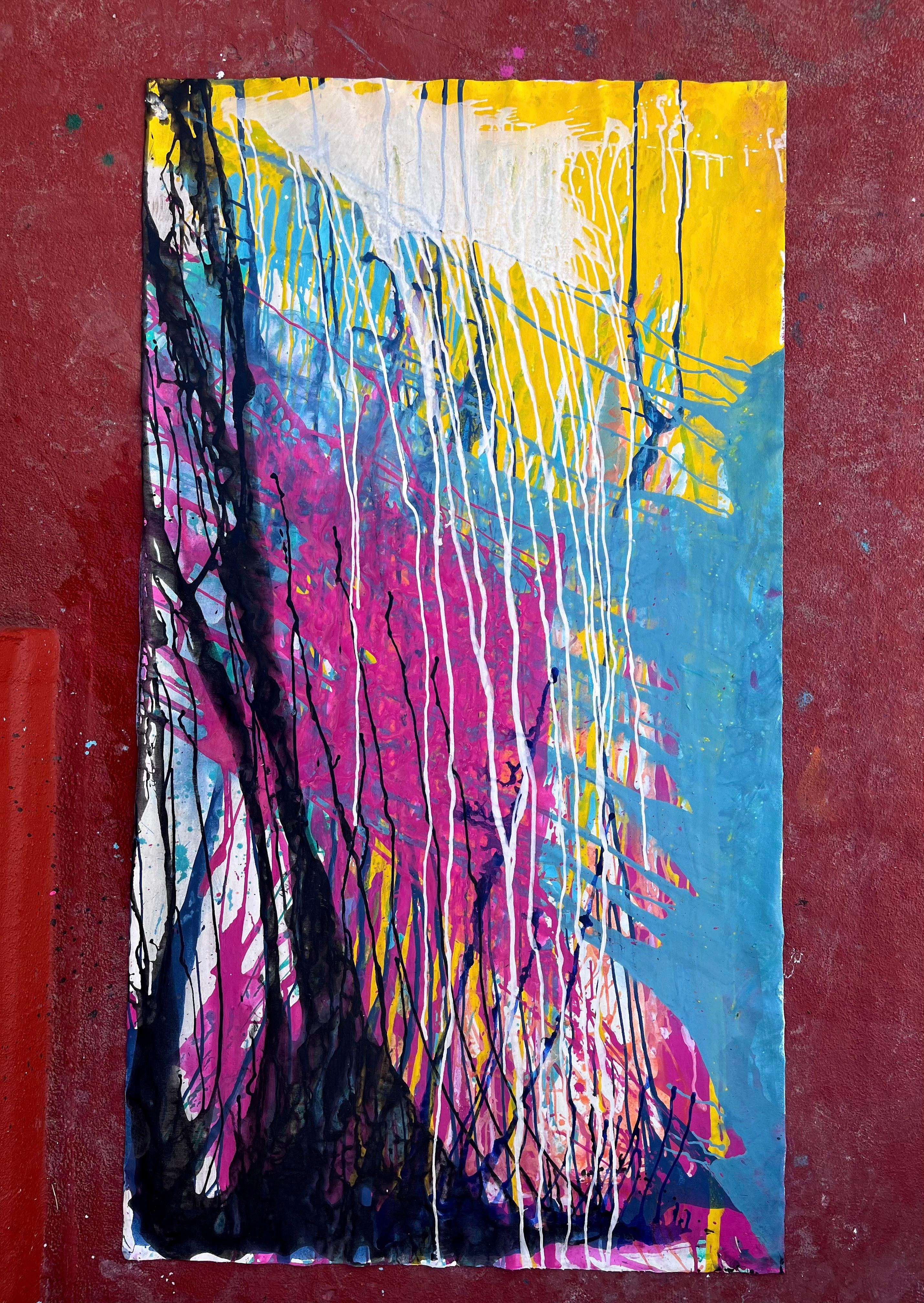 RAINBOW SPLASH - Painting by Daria Kusto