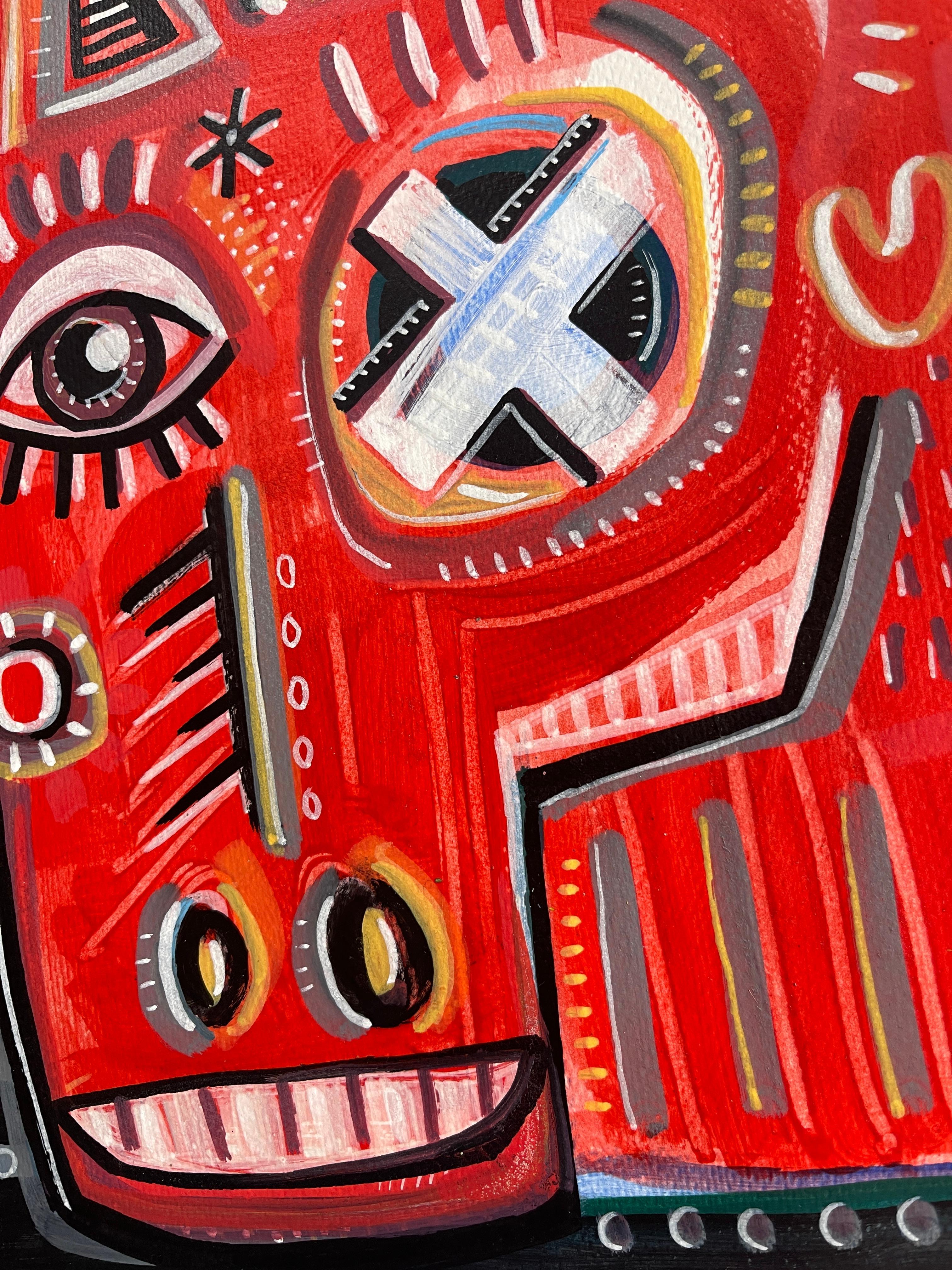 RED HORSE (Pop-Art), Art, von Daria Kusto