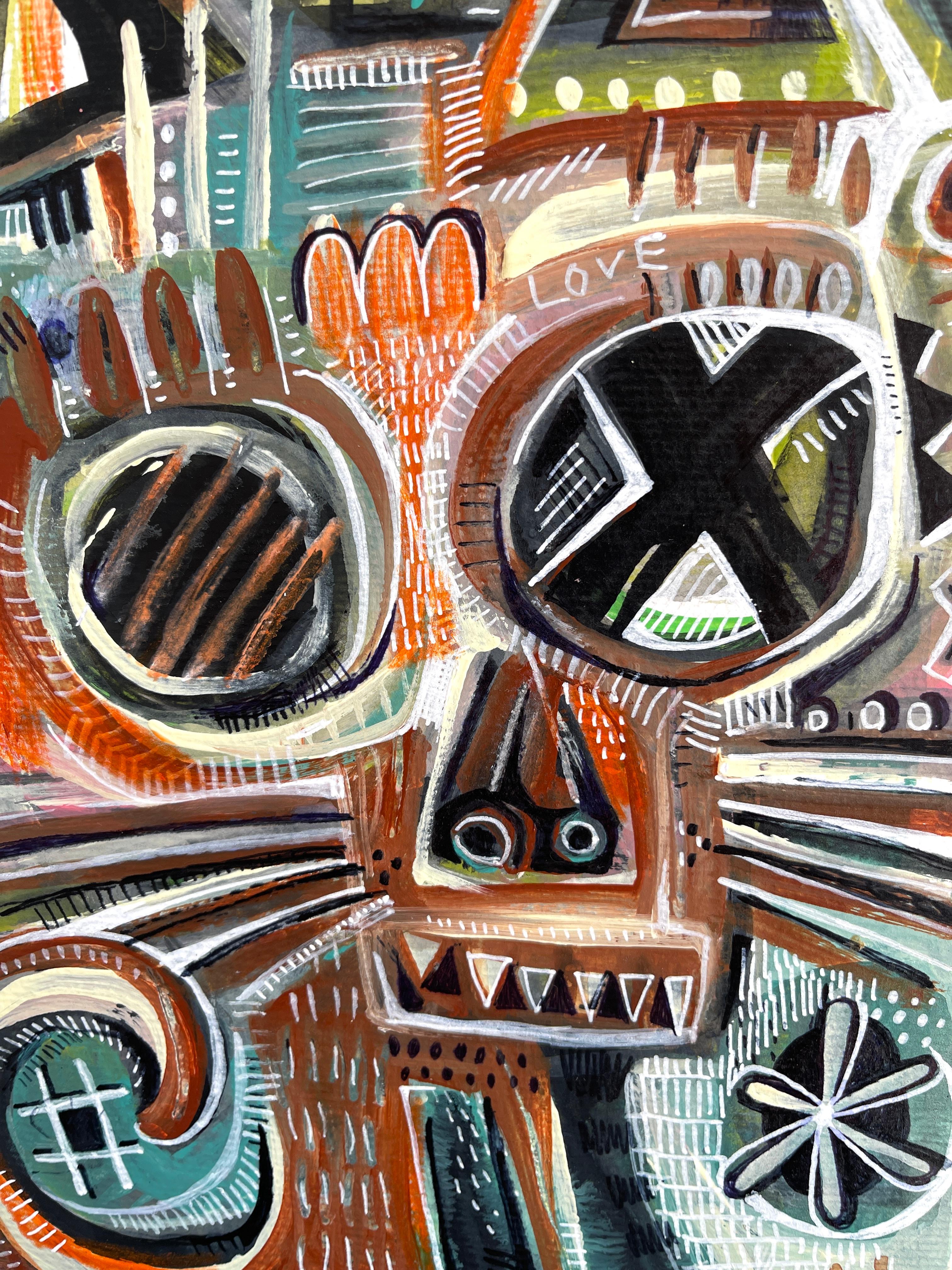 GATTO CIGNO - Painting di Daria Kusto