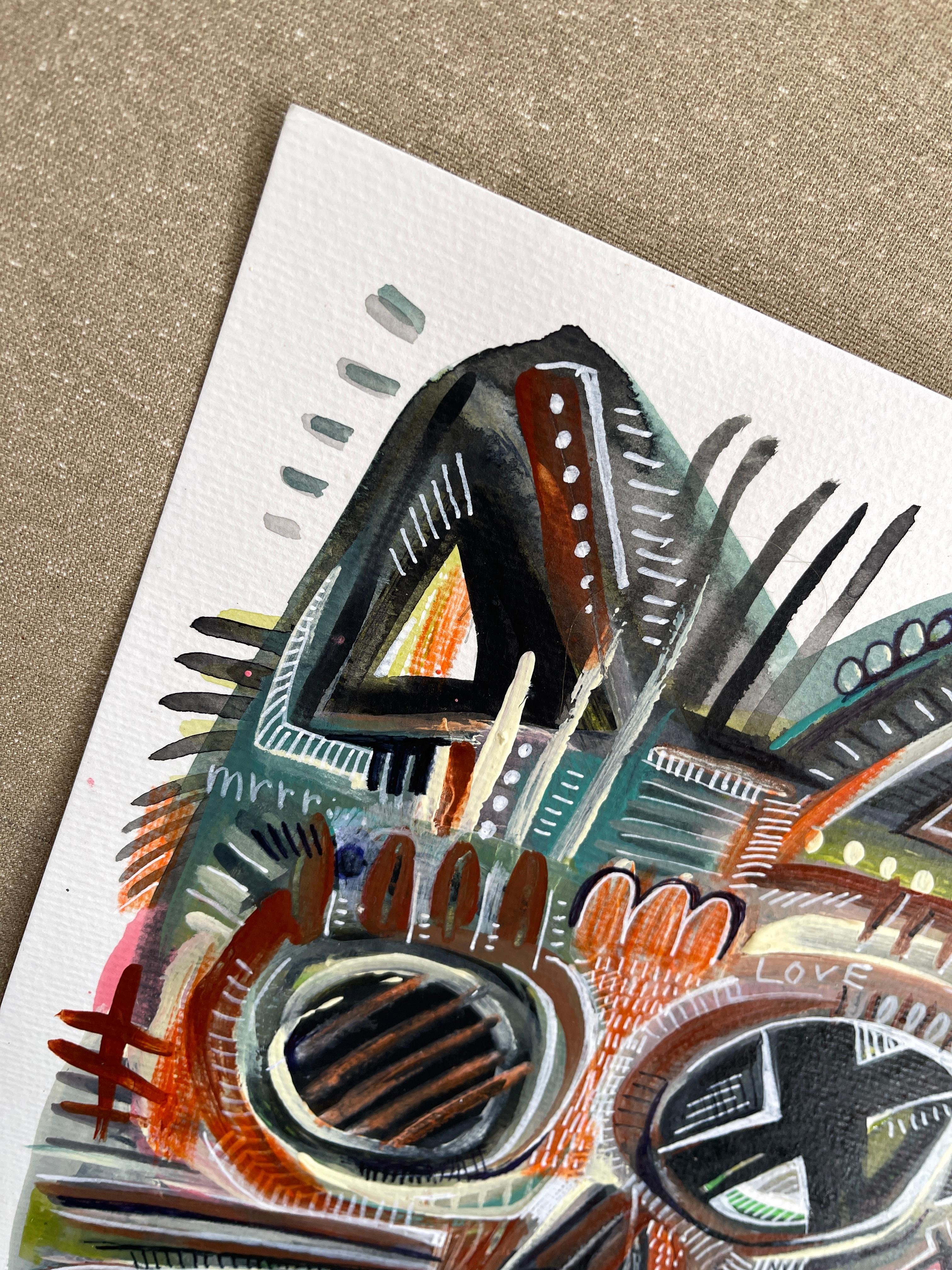 GATTO CIGNO - Painting Neoespressionismo di Daria Kusto