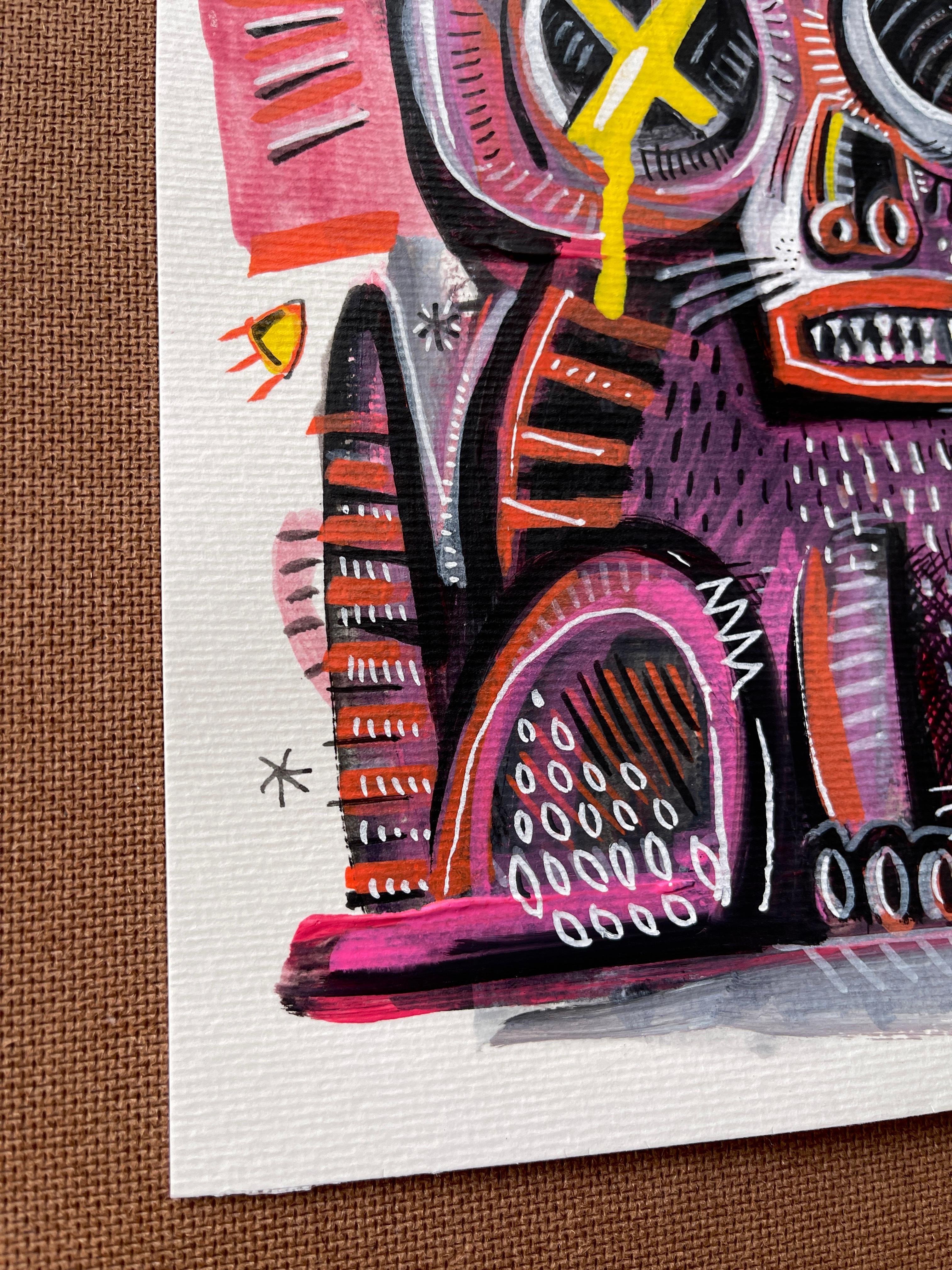 Original painting by Daria Kusto. 
Acrylic markers on paper.
The magic flow reality...
The painting will be shipped directly from Thailand – safely and promptly.