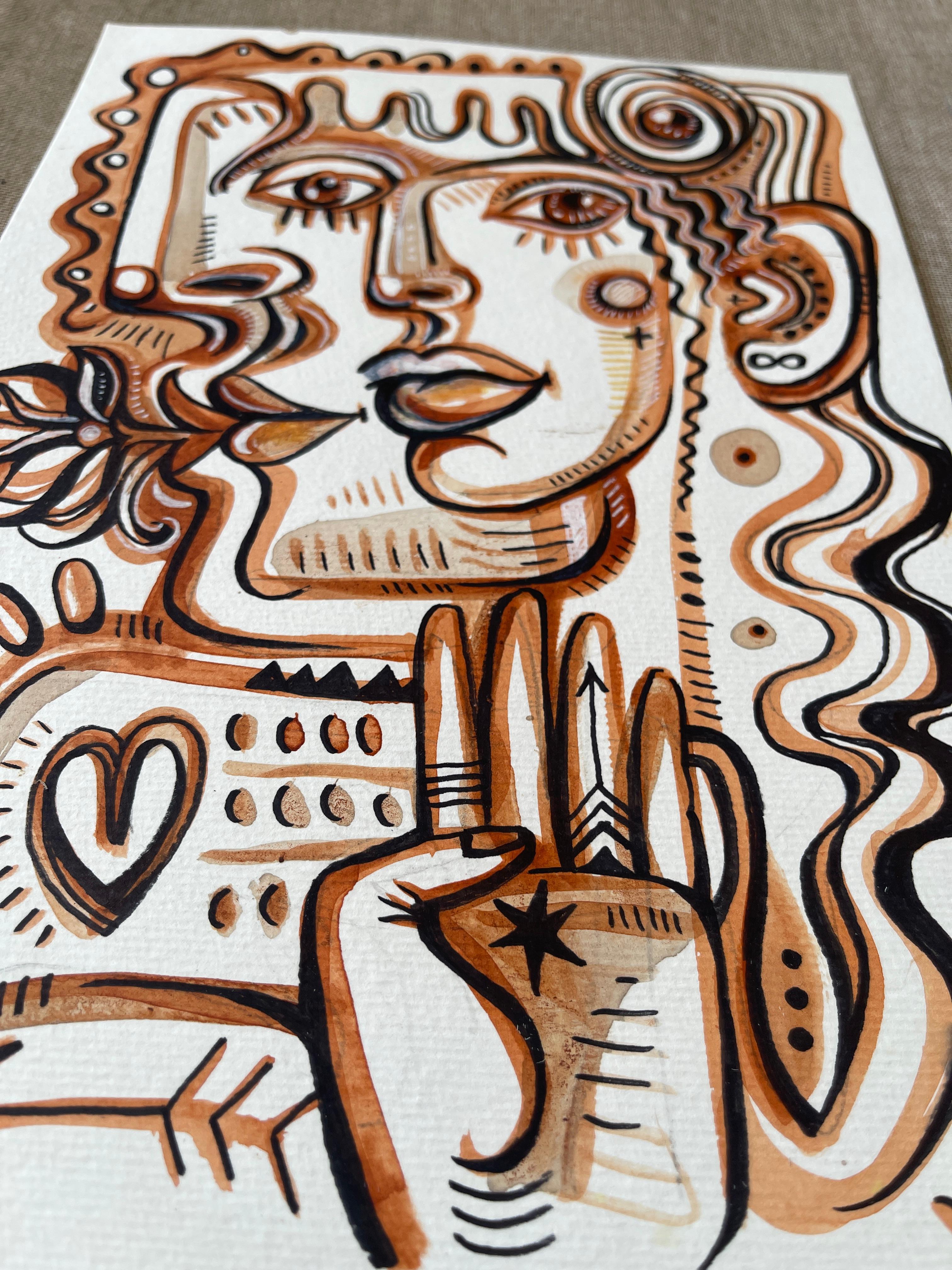 Original artwork by Daria Kusto.
AcrIcrylic  on  Wotercolor Paper.
The magic flow reality...
Shipping from Spain, safely and promptly.