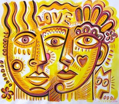 THE LIGHT FAMILY  acrylic on canvas painting