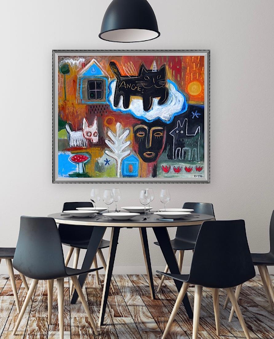 GATTO ANGELO - Painting Neoespressionismo di Daria Kusto