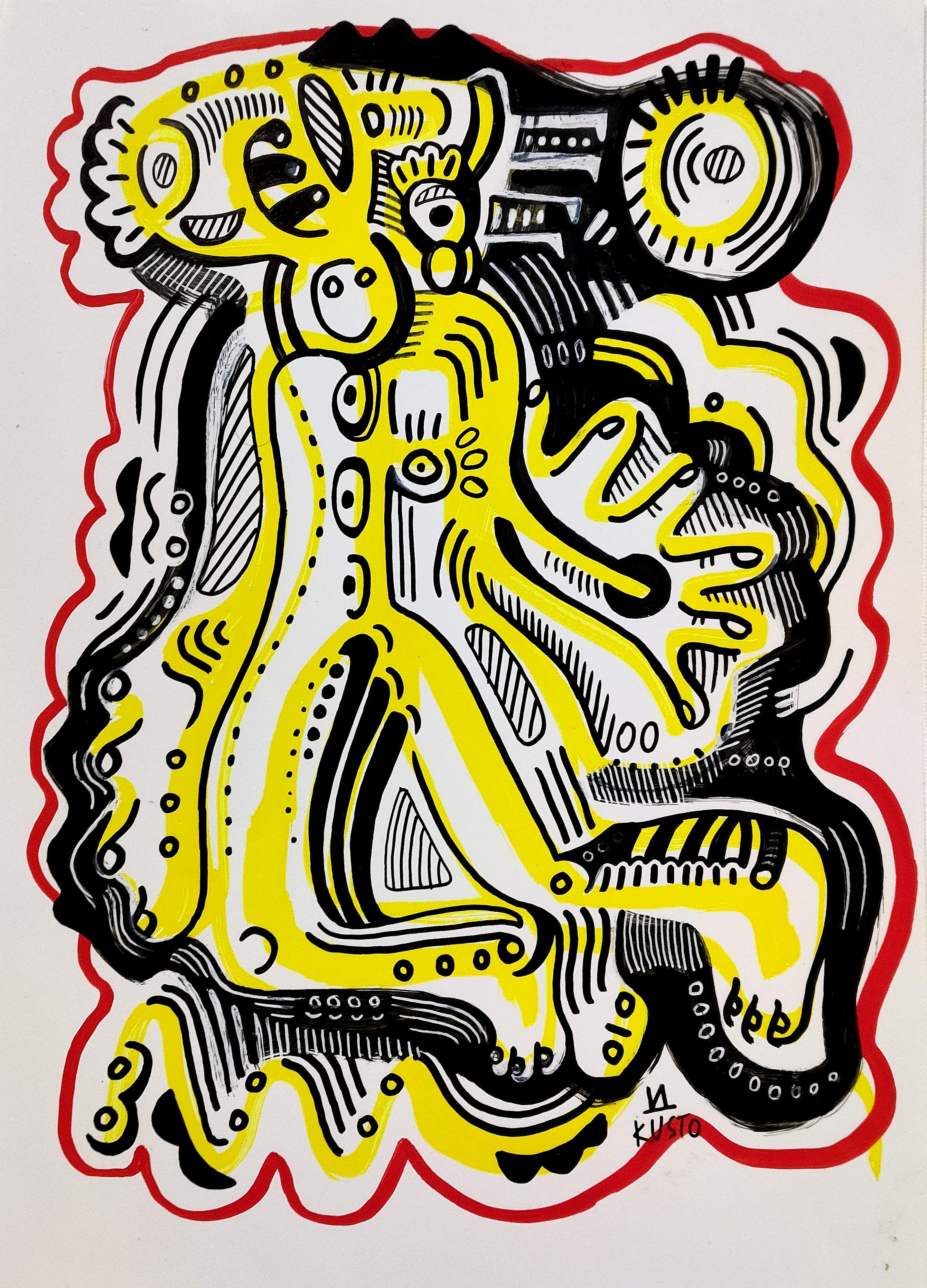 Daria Kusto Figurative Painting - TRIBAL