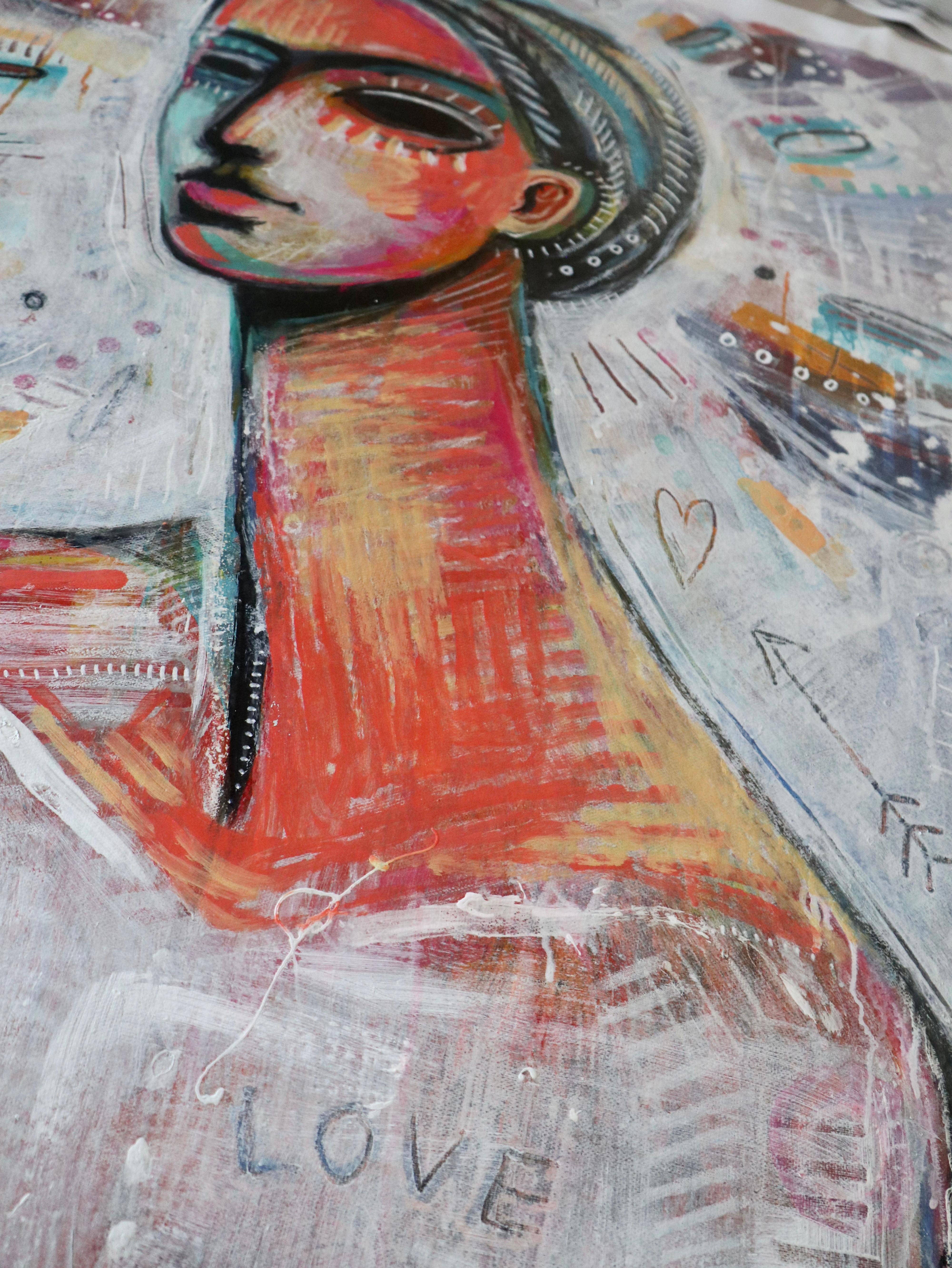 TWIN QUEEN II - Painting di Daria Kusto