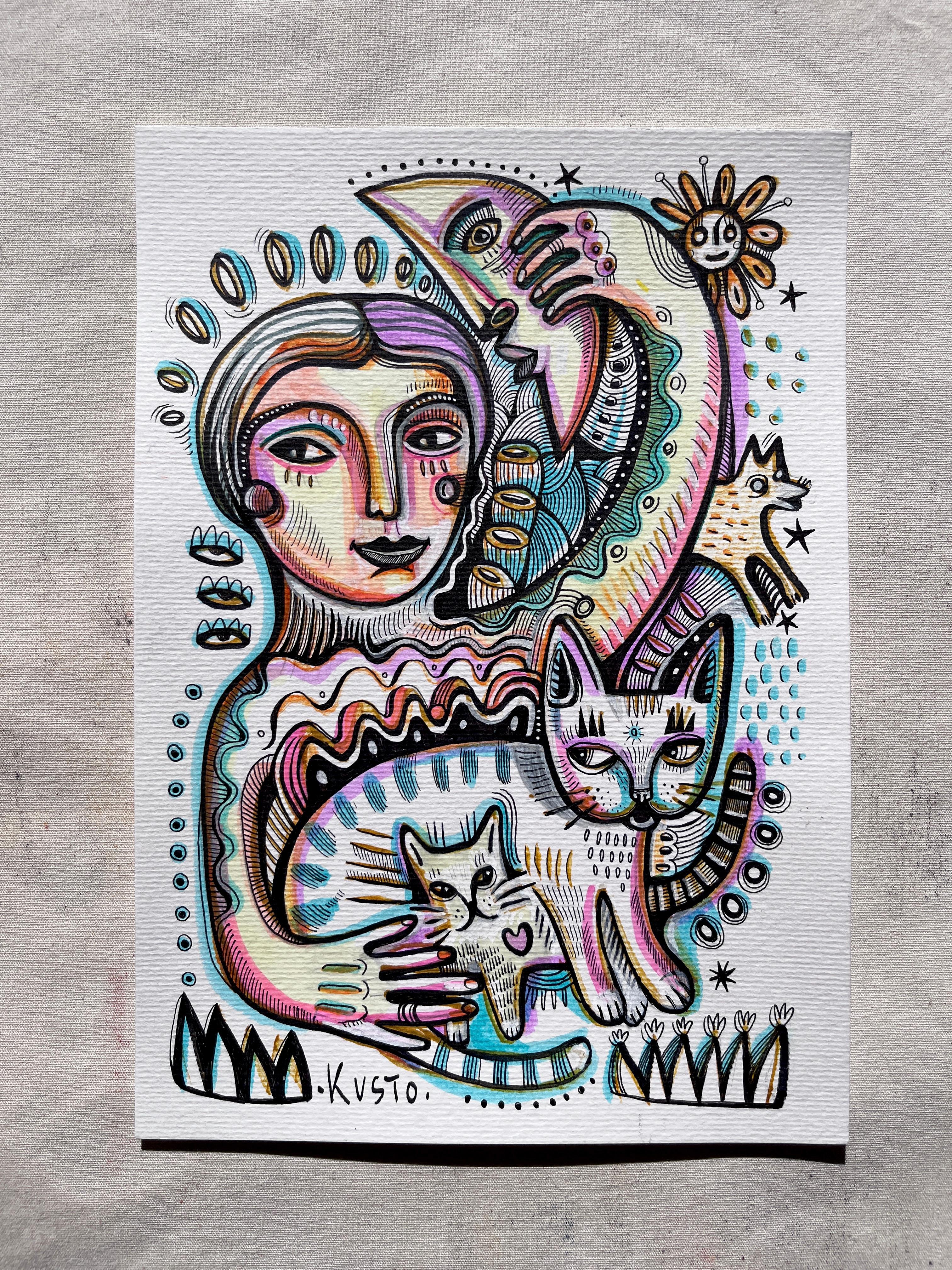 SUSSURRO DELLA LUNA - Painting di Daria Kusto