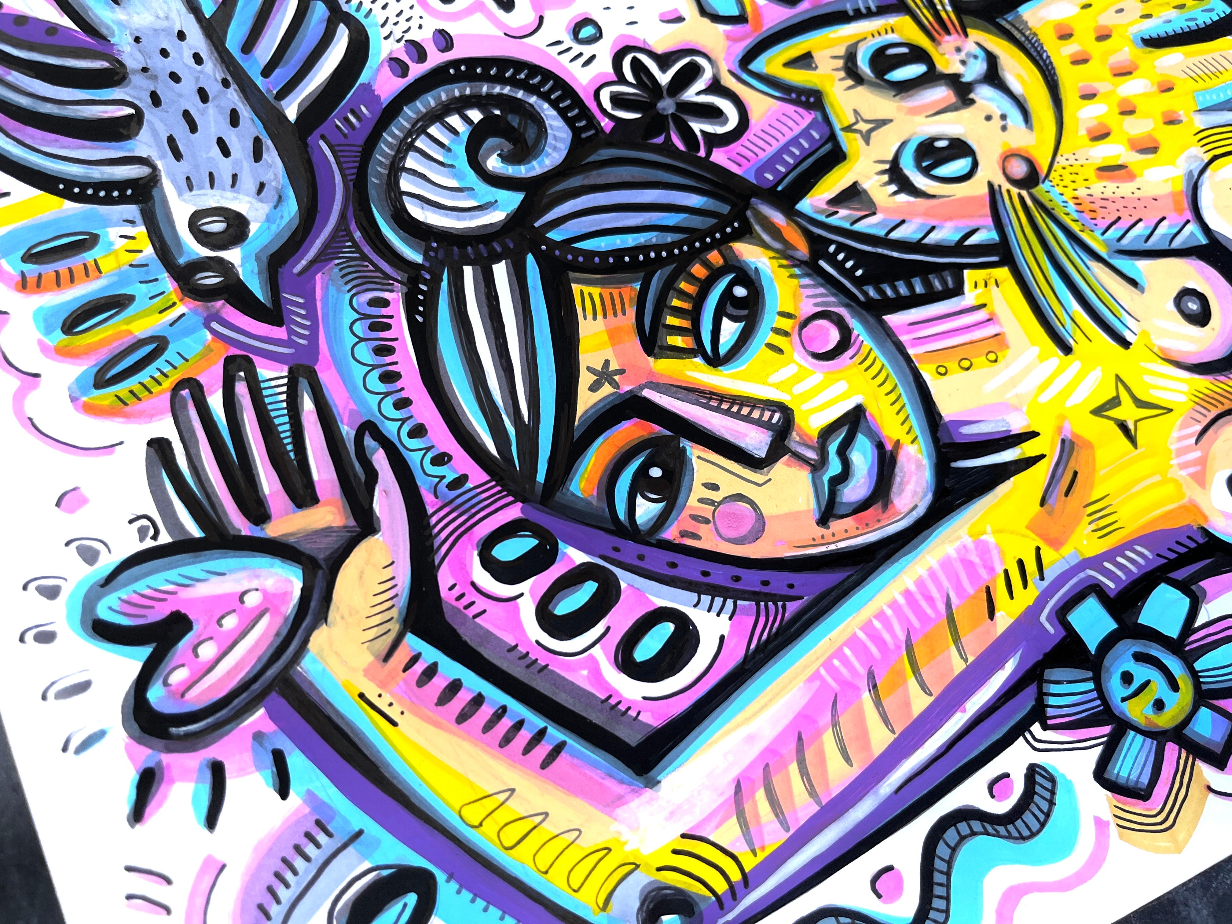 MERAVIGLIOSO - Painting Neoespressionismo di Daria Kusto