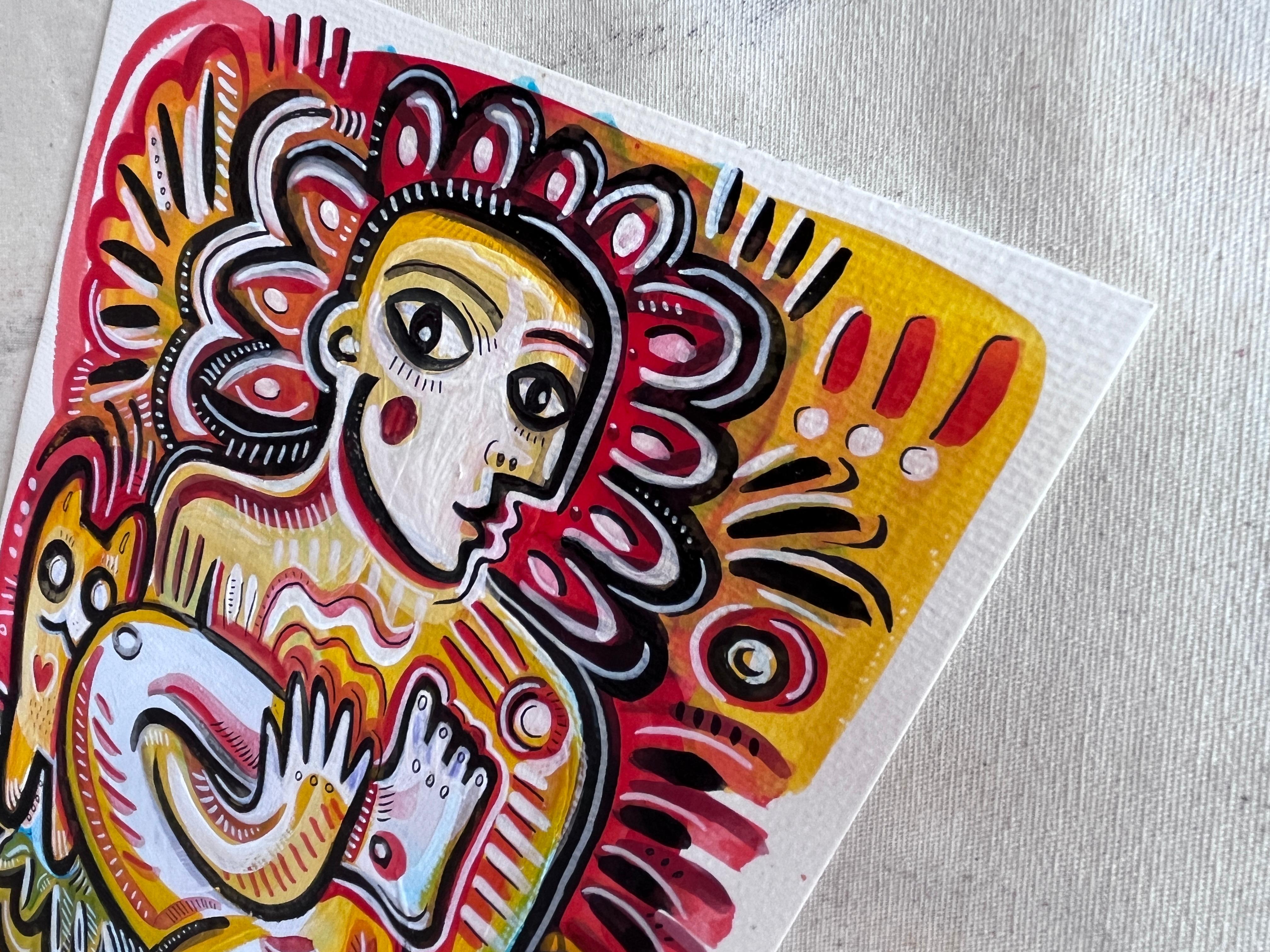 Opere originali di Daria Kusto.
Carta acrilica a colori.
La realtà del flusso magico...
Spedito ben protetto, senza cornice

