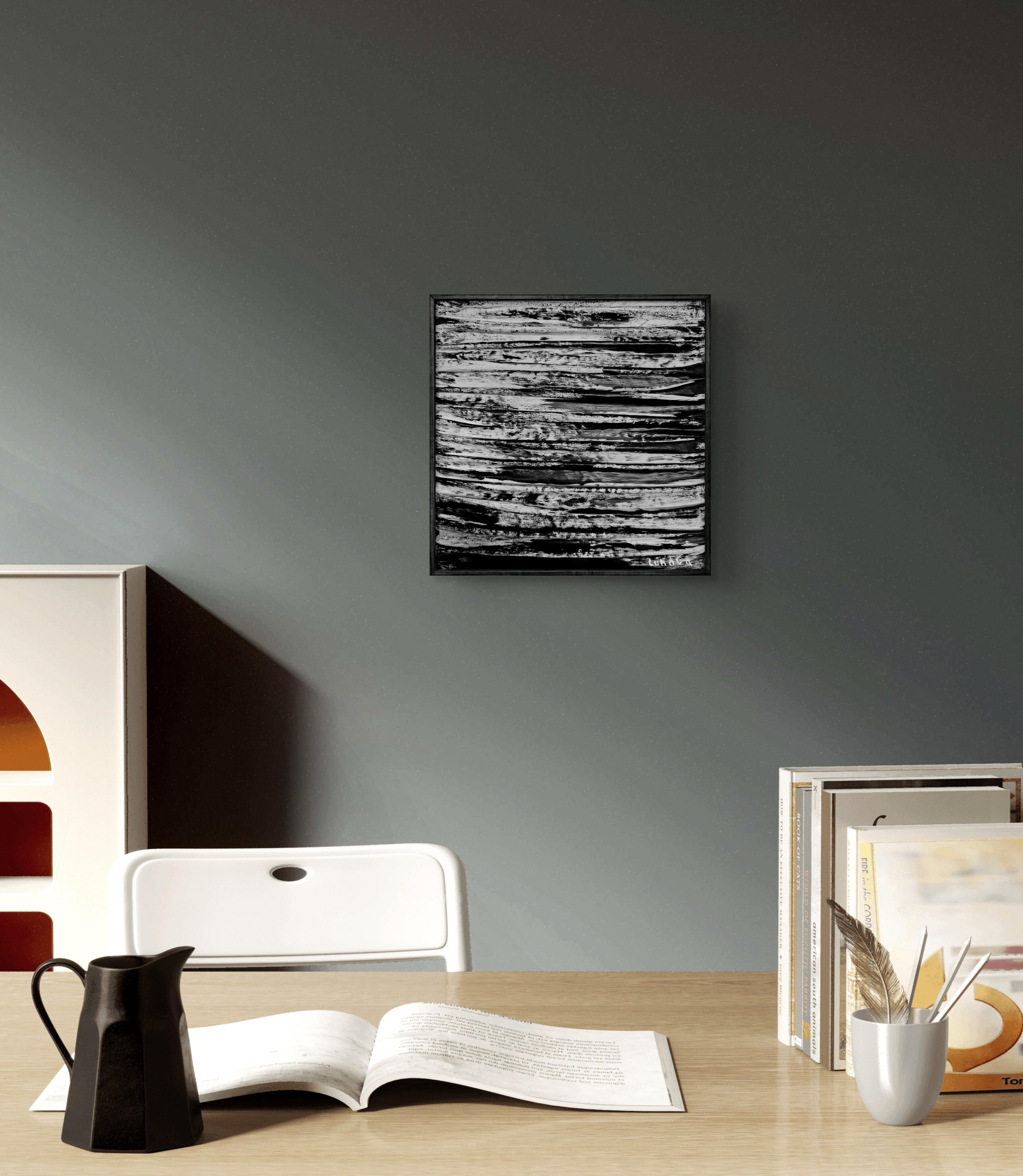 Abbraccio dell'ansia - Mixed Media Art Contemporaneo di Daria Luhova