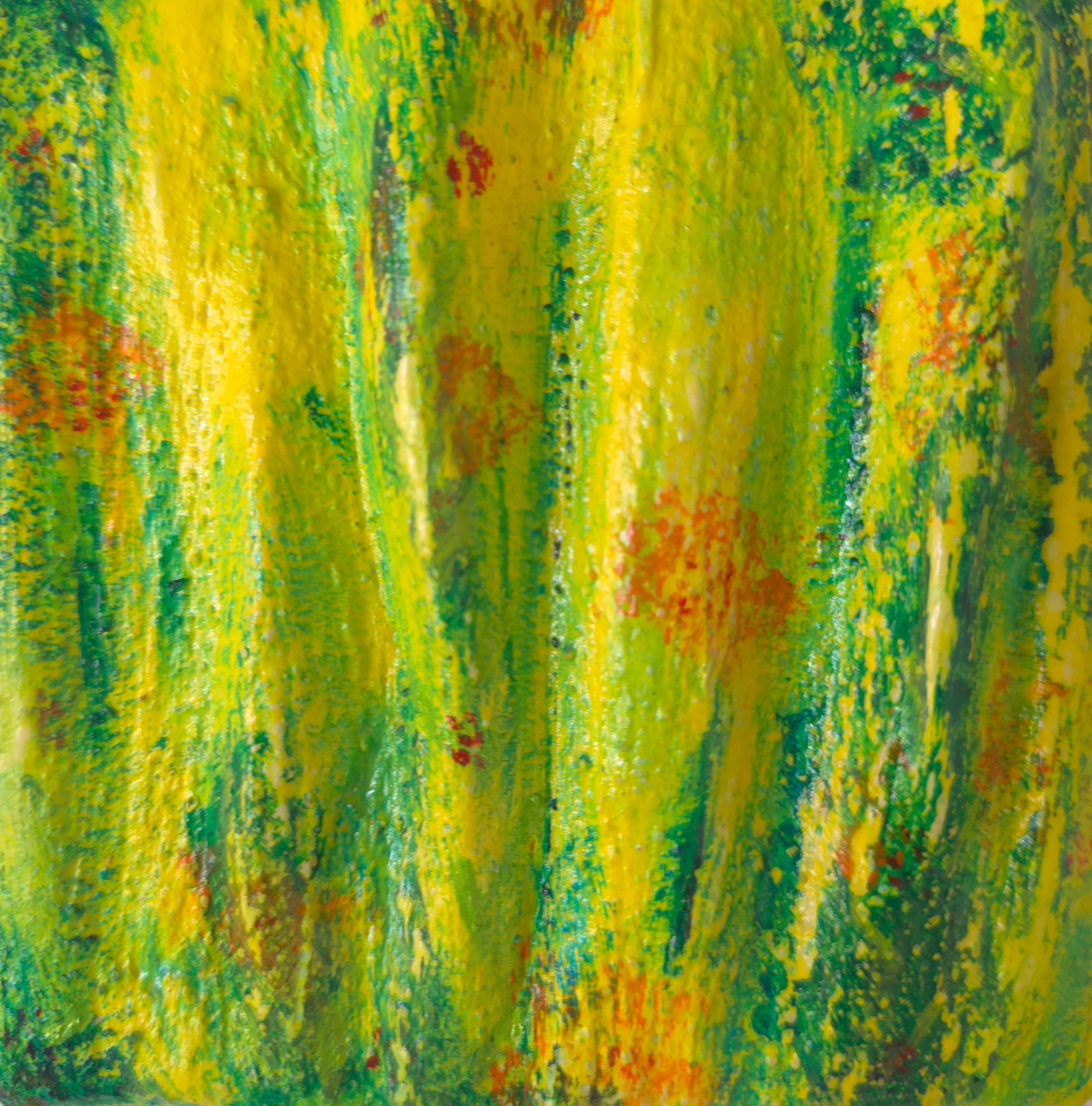 Daria Luhova Abstract Painting - Flowers in the Field