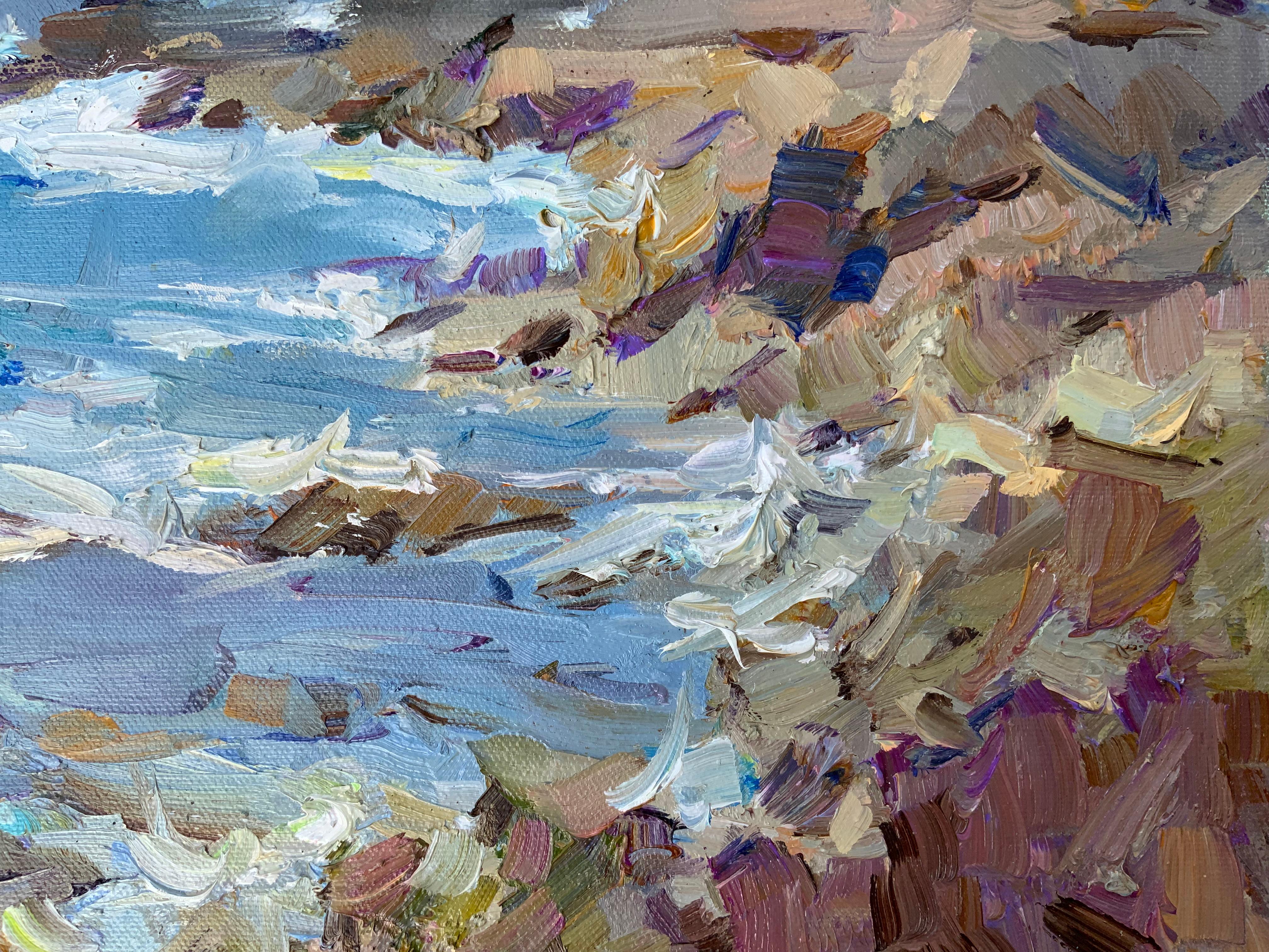 Un momento di tempesta - Painting di Daria Molostnova