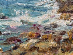 Un momento di tempesta - Paesaggio marino hawaiano, onde dell'oceano, arte marina, artista americano