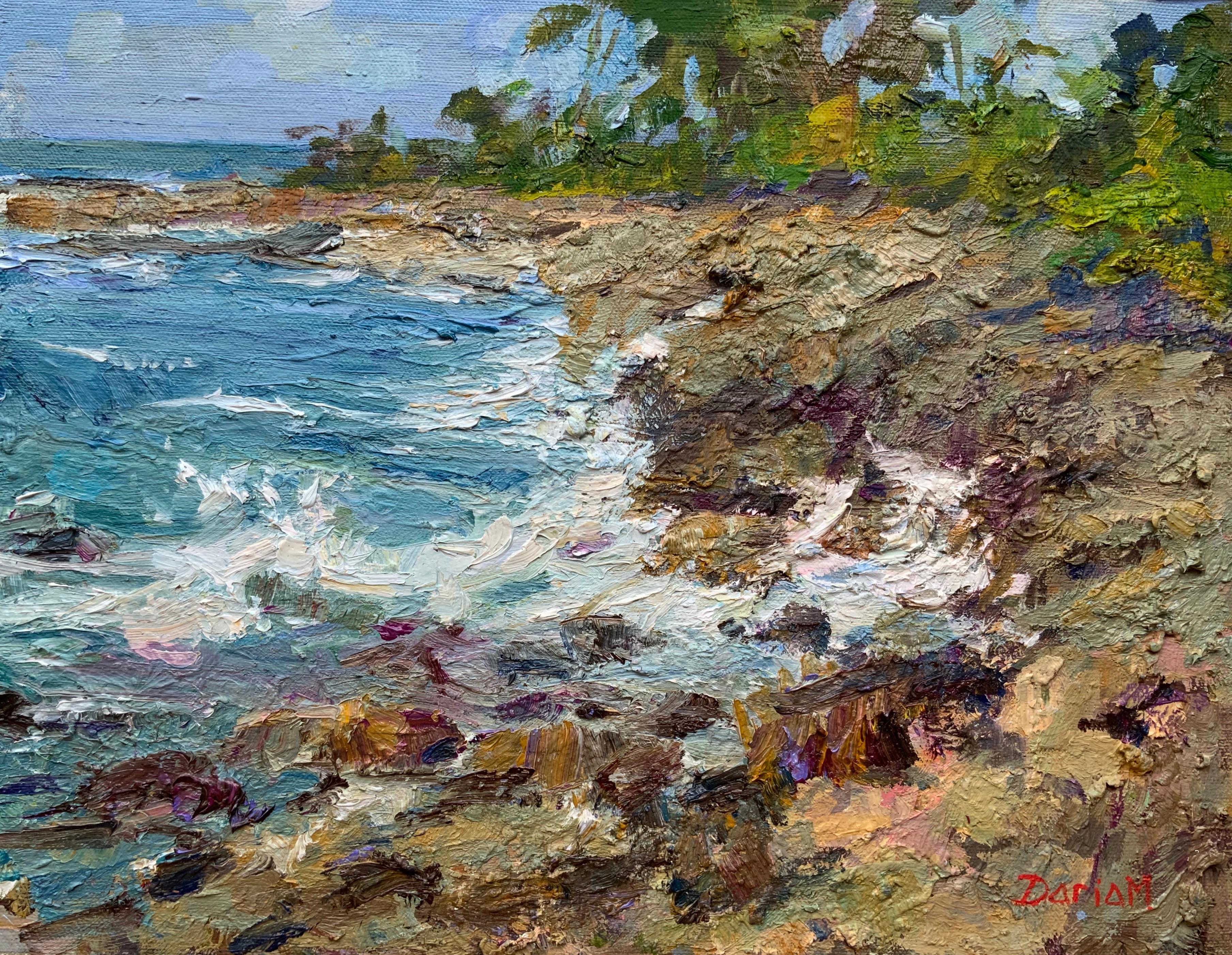 A Moment of Storm - Hawaiian Seascape, Ocean Waves, Marine Art, American Artist
