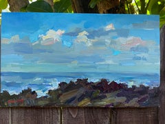 A Morning Moment. Hawaiian seascape, morning light, ocean and sky, plein air