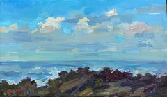 Ein morgendlicher Moment. Hawaiianische Meereslandschaft, Morgenlicht, Meer und Himmel, Pleinair