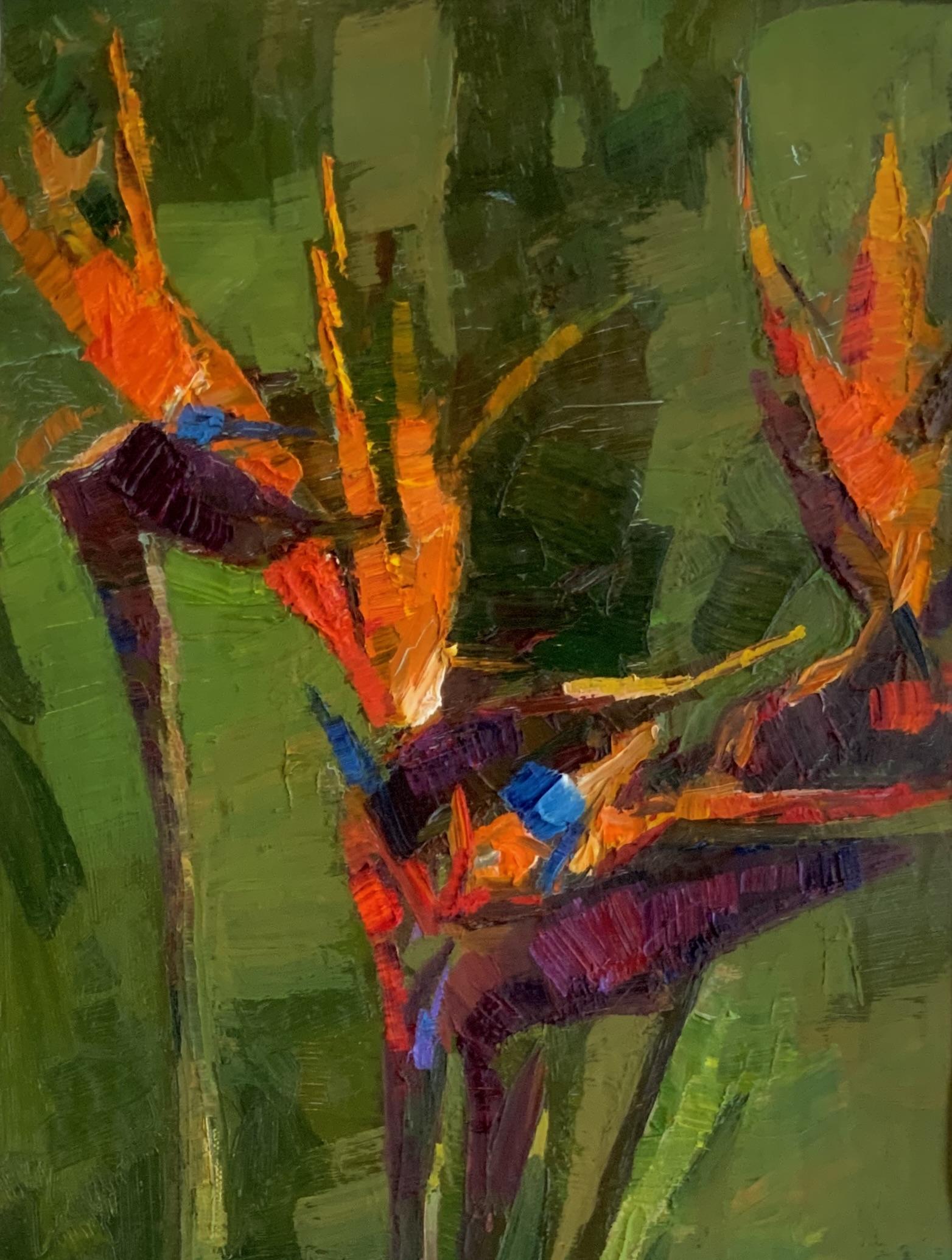 Oiseau du paradis - Contemporain Painting par Daria Molostnova