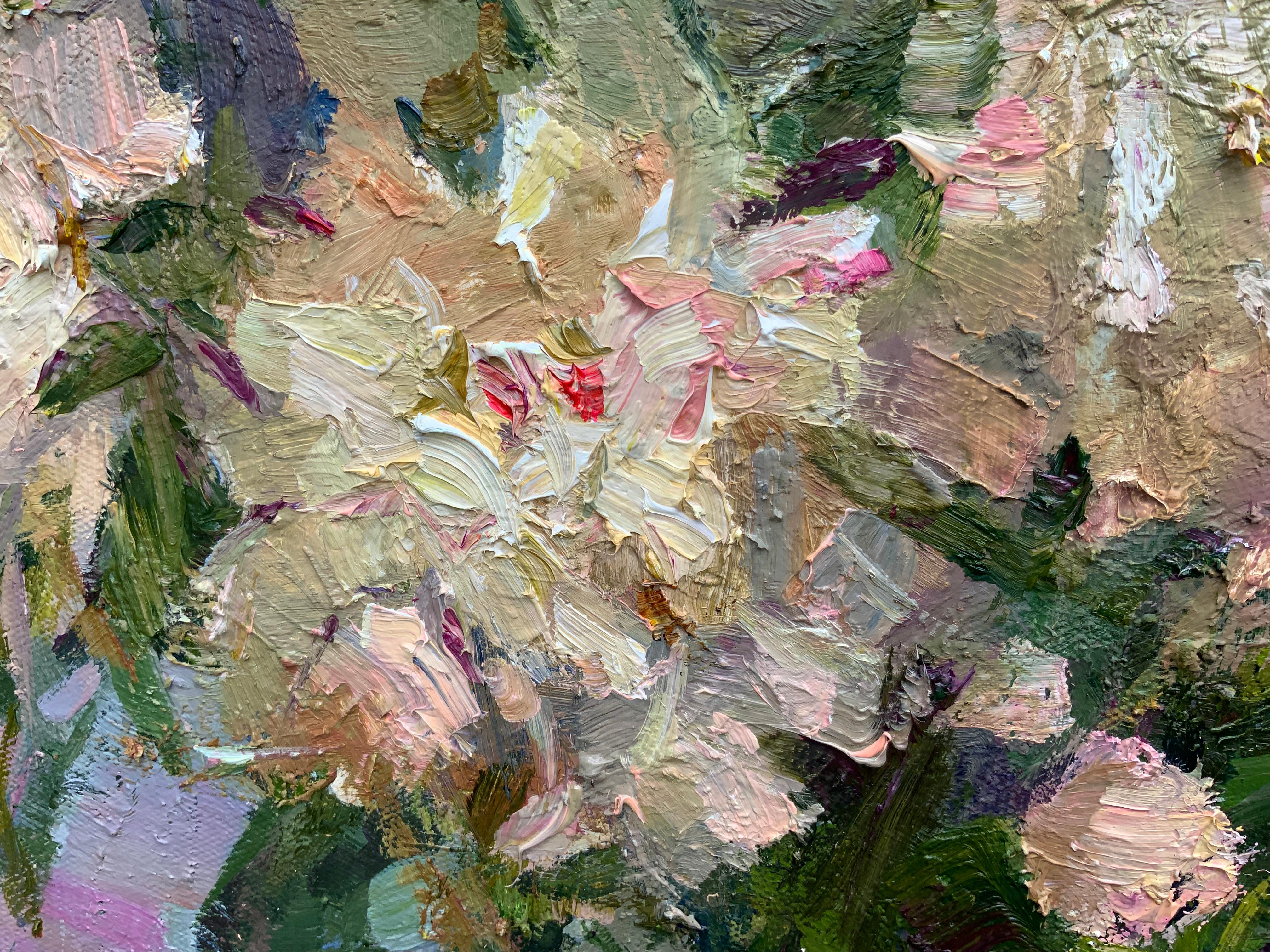 Bouquet e fragole - Painting Impressionismo di Daria Molostnova