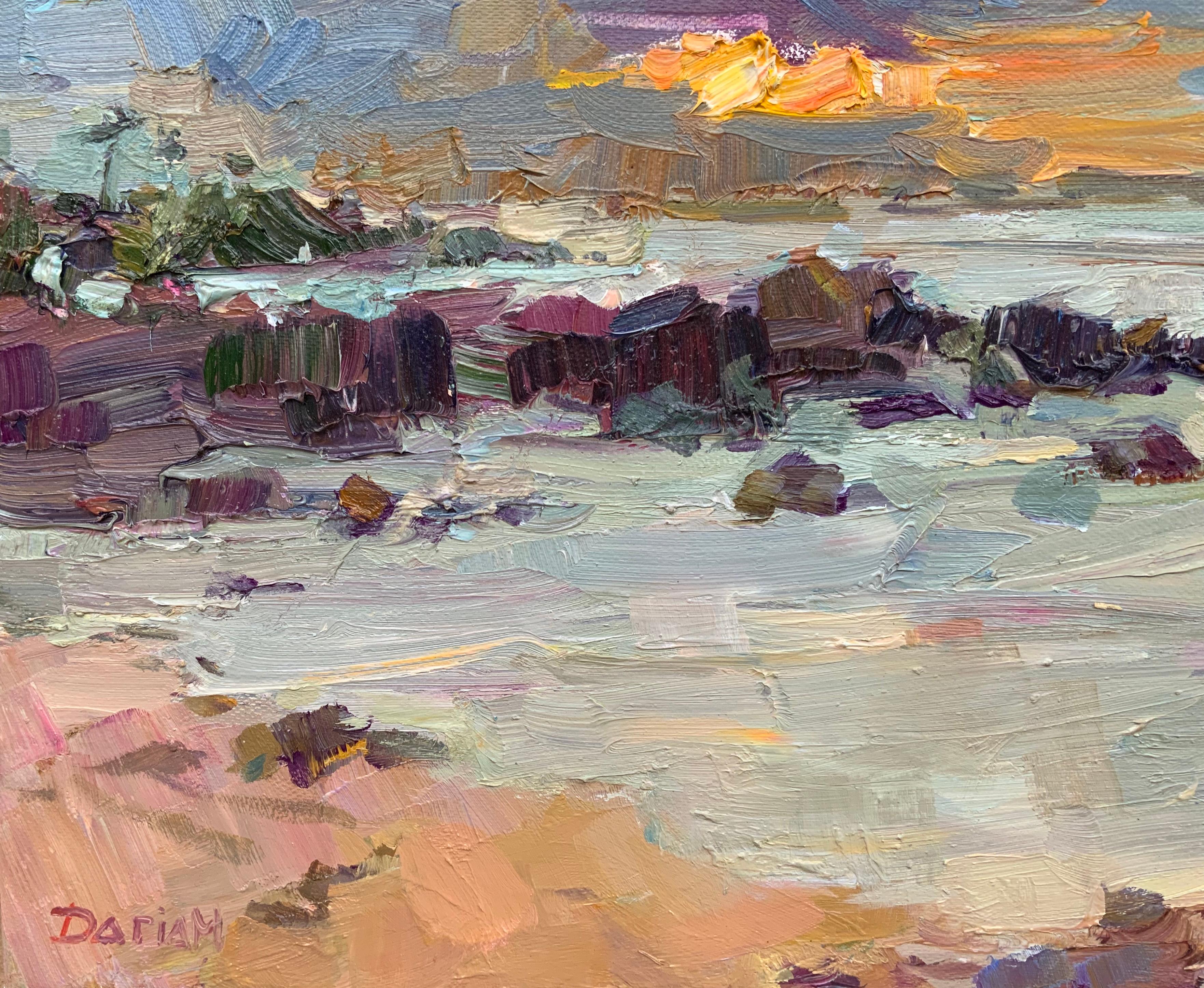 Das Ende des Tages – Painting von Daria Molostnova